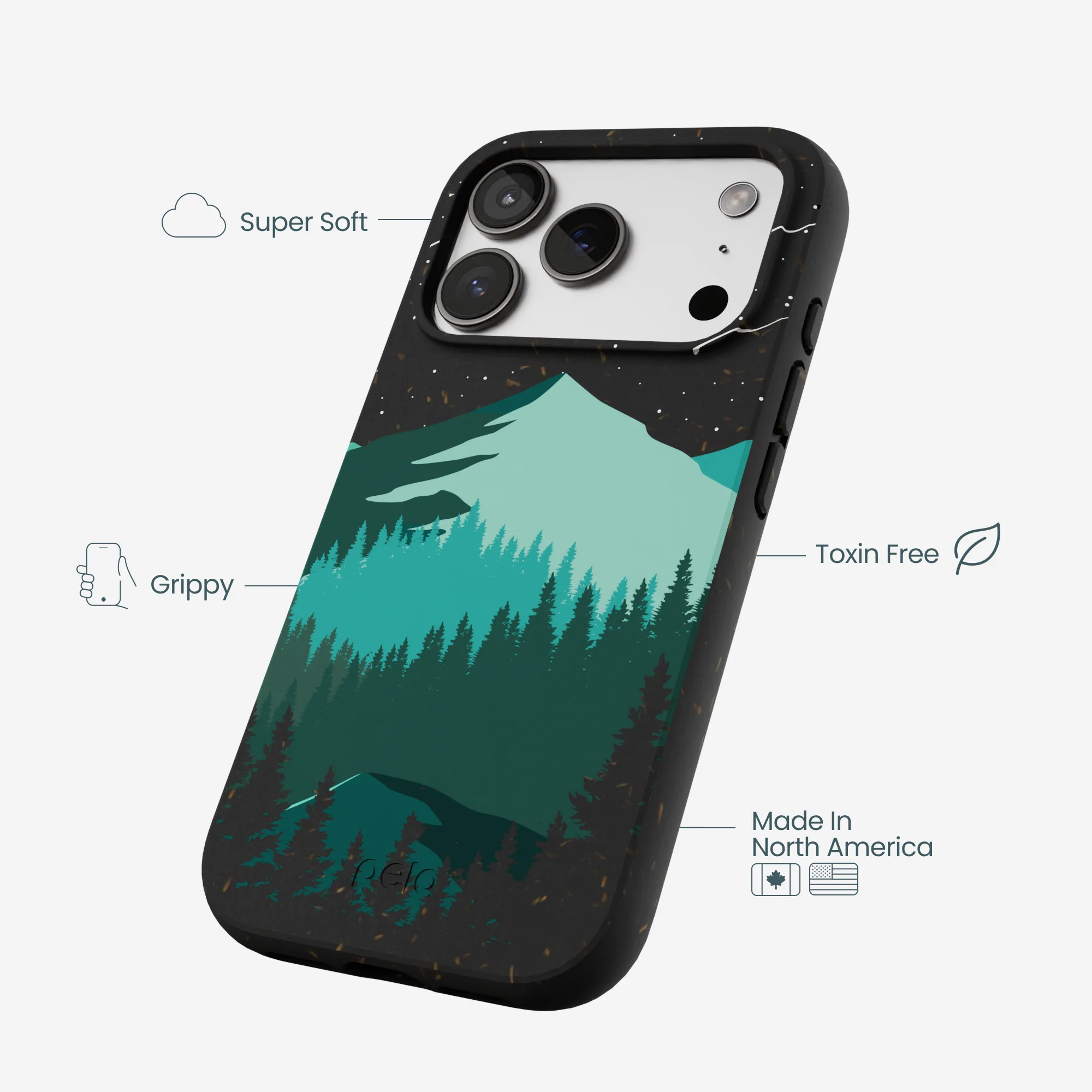 Black Boreal iPhone 17 Pro Case - Image 3