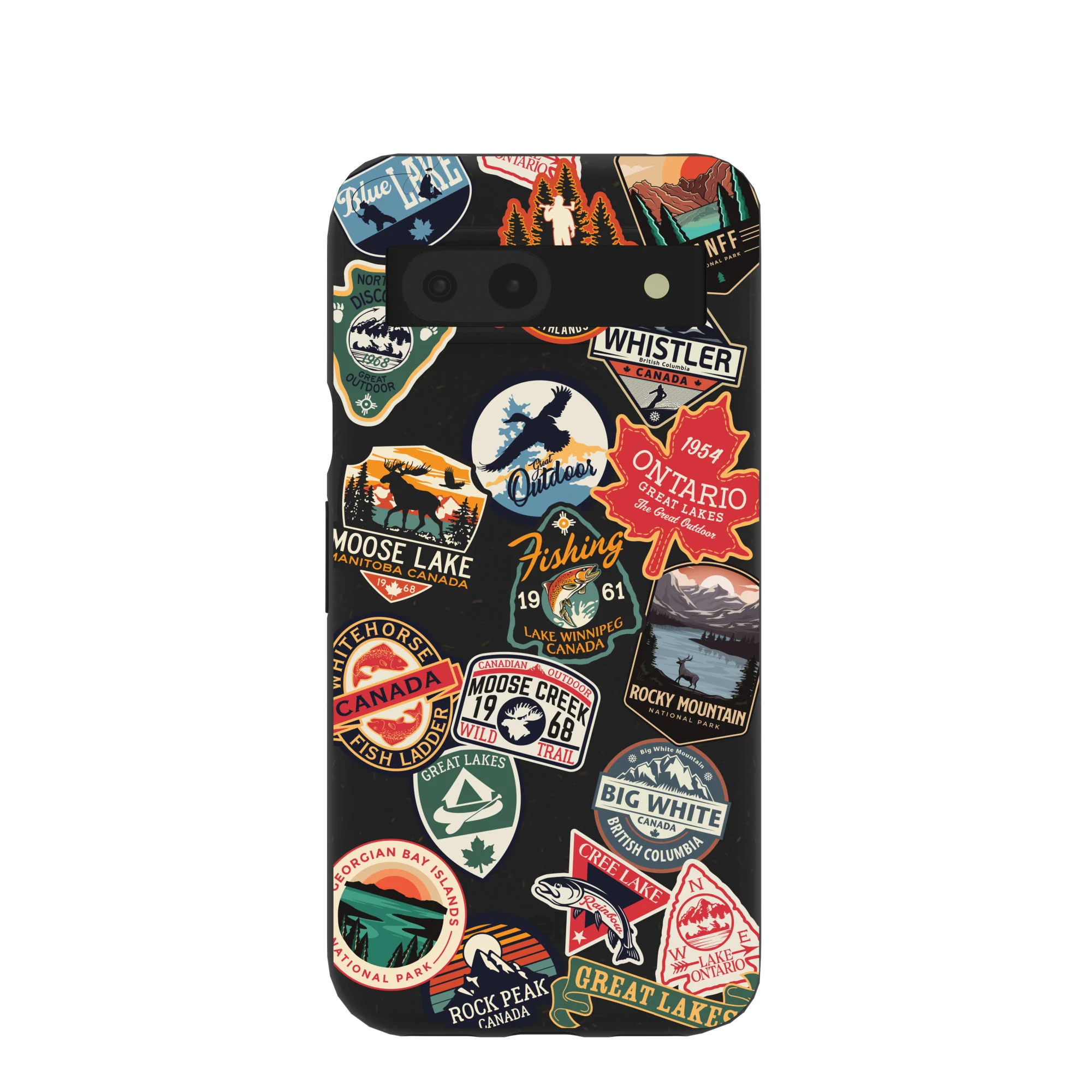 Black Canadian Stickers Google Pixel 8a Case