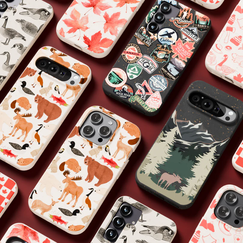 Black Canadian Stickers Google Pixel 9a Case - Image 6