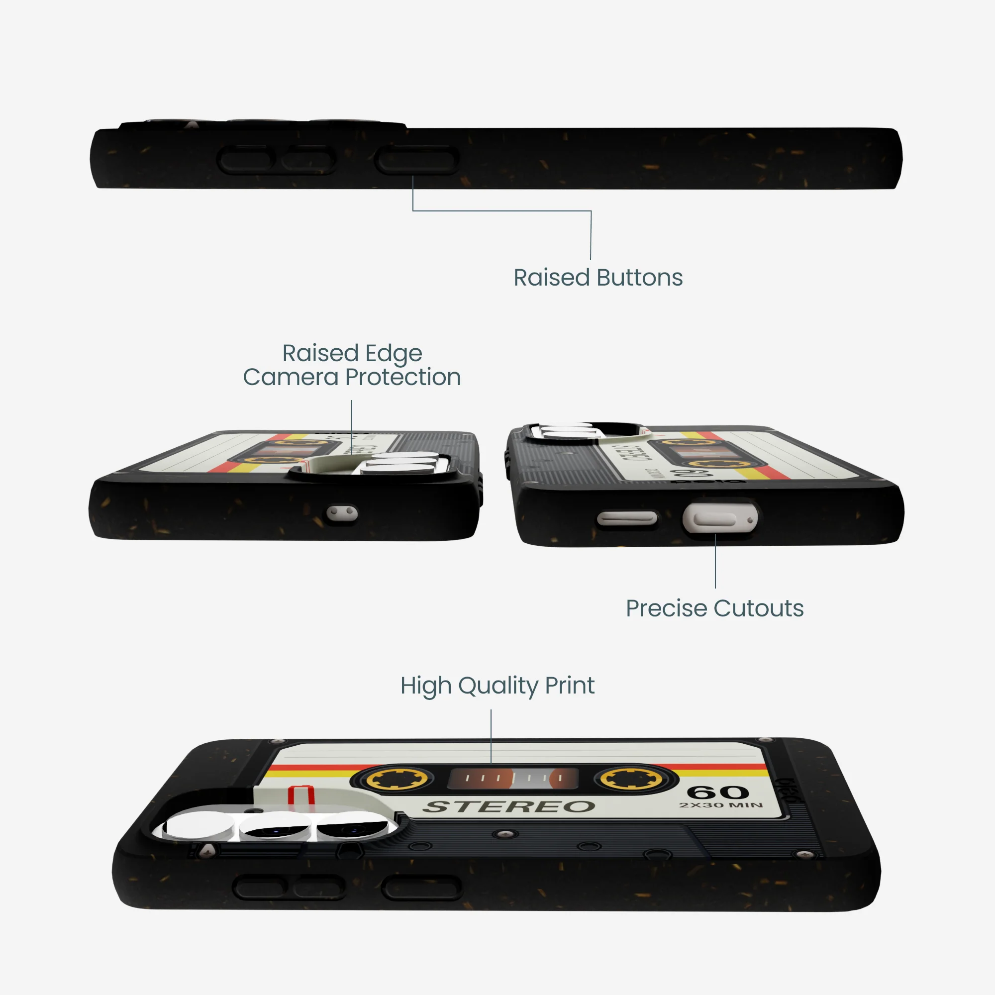 Black Cassette Samsung Galaxy S26 Case - Image 3