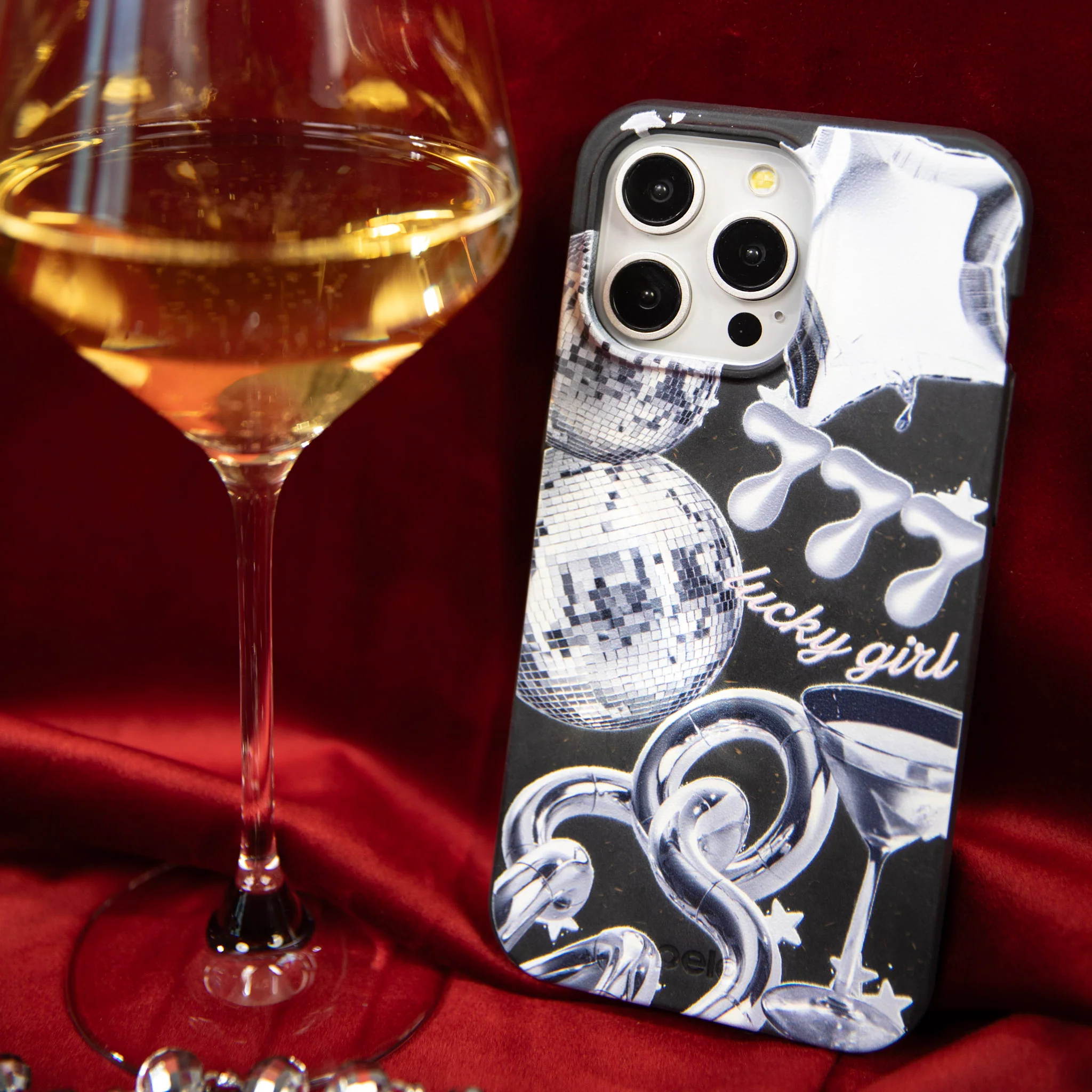 Black Cosmic Luck iPhone 11 Case - Image 2