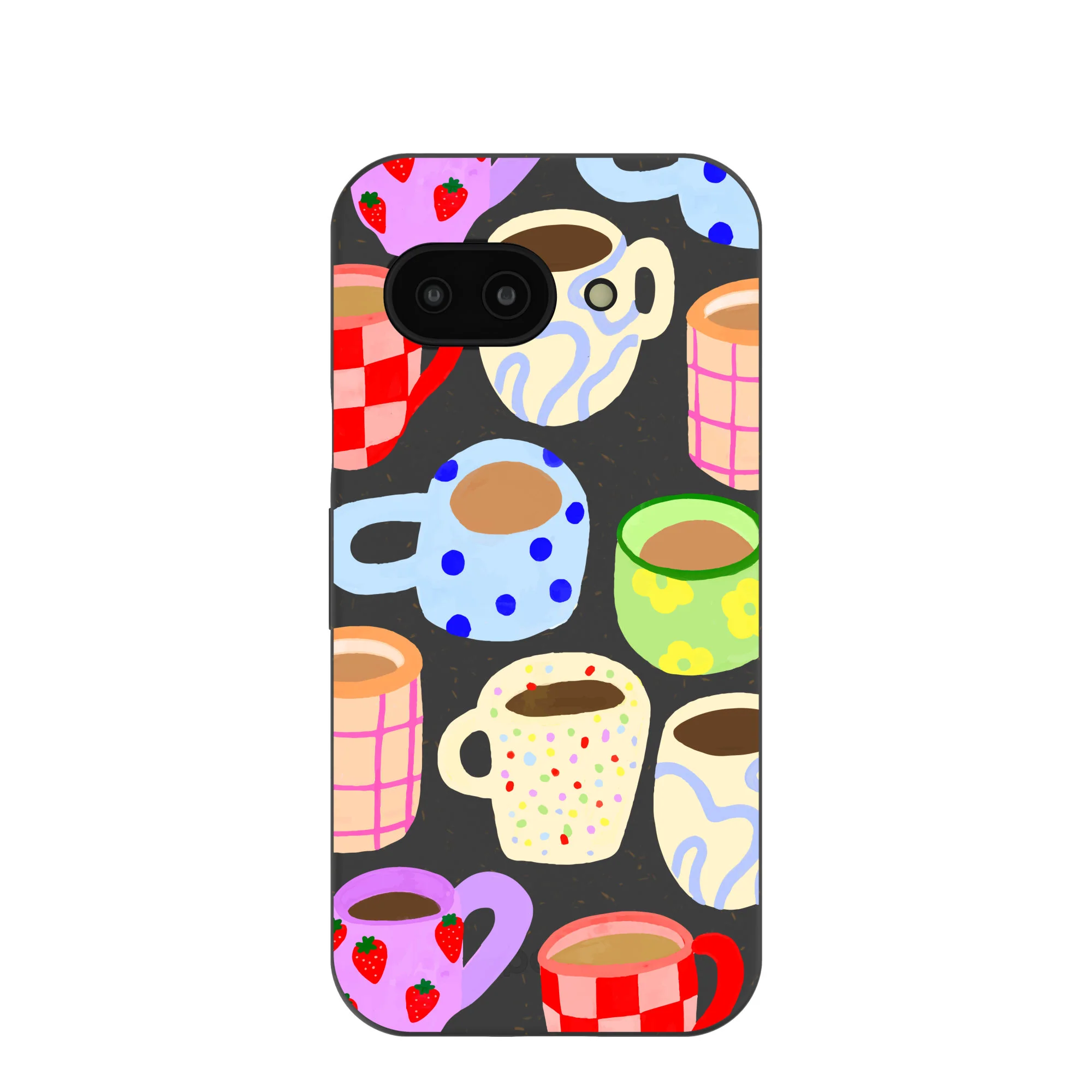 Black Cup of Joy Google Pixel 9a Case