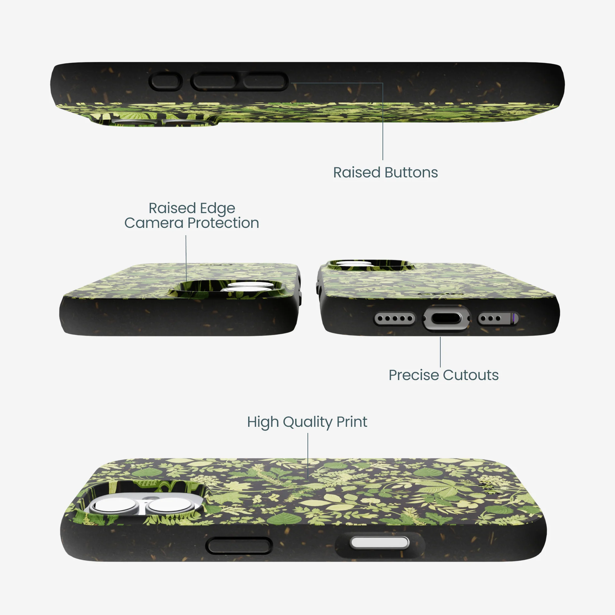 Black Evergreen iPhone 17 Case - Image 3