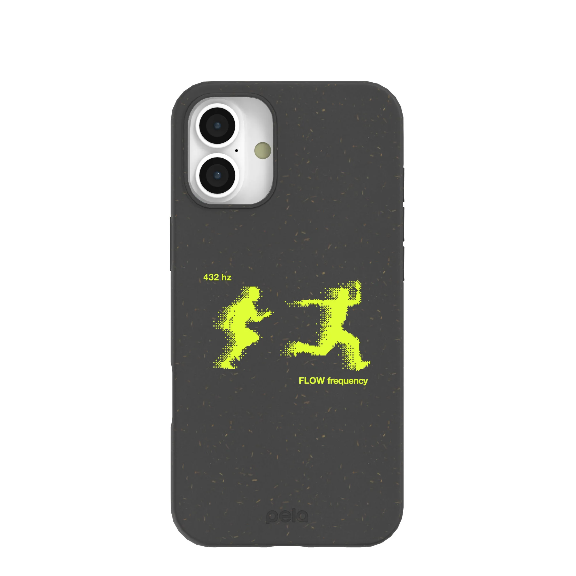 Black Flow Frequency iPhone 16 Plus Case