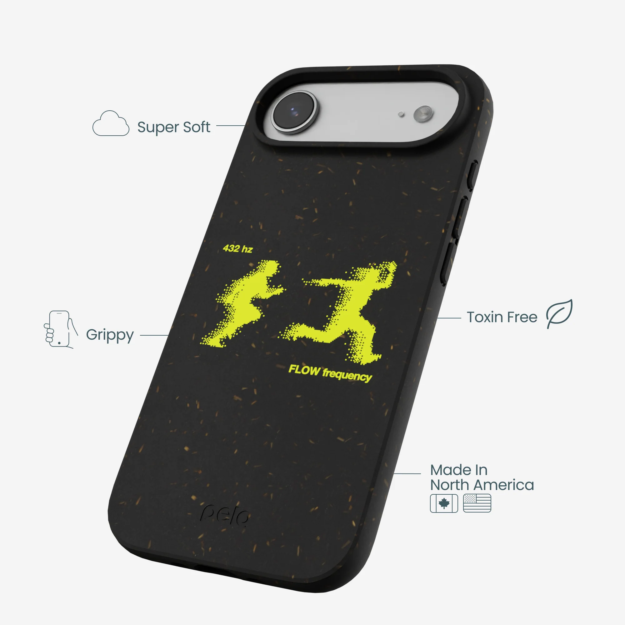 Black Flow Frequency iPhone Air Case - Image 4