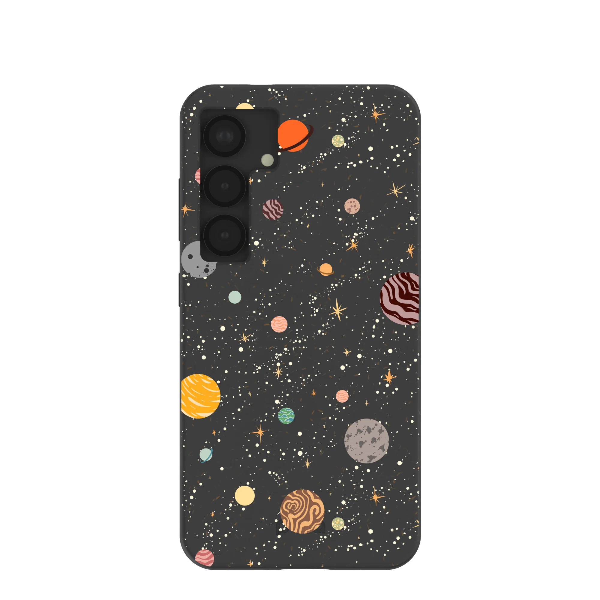 Black Galactic Glow Samsung Galaxy S25 Case