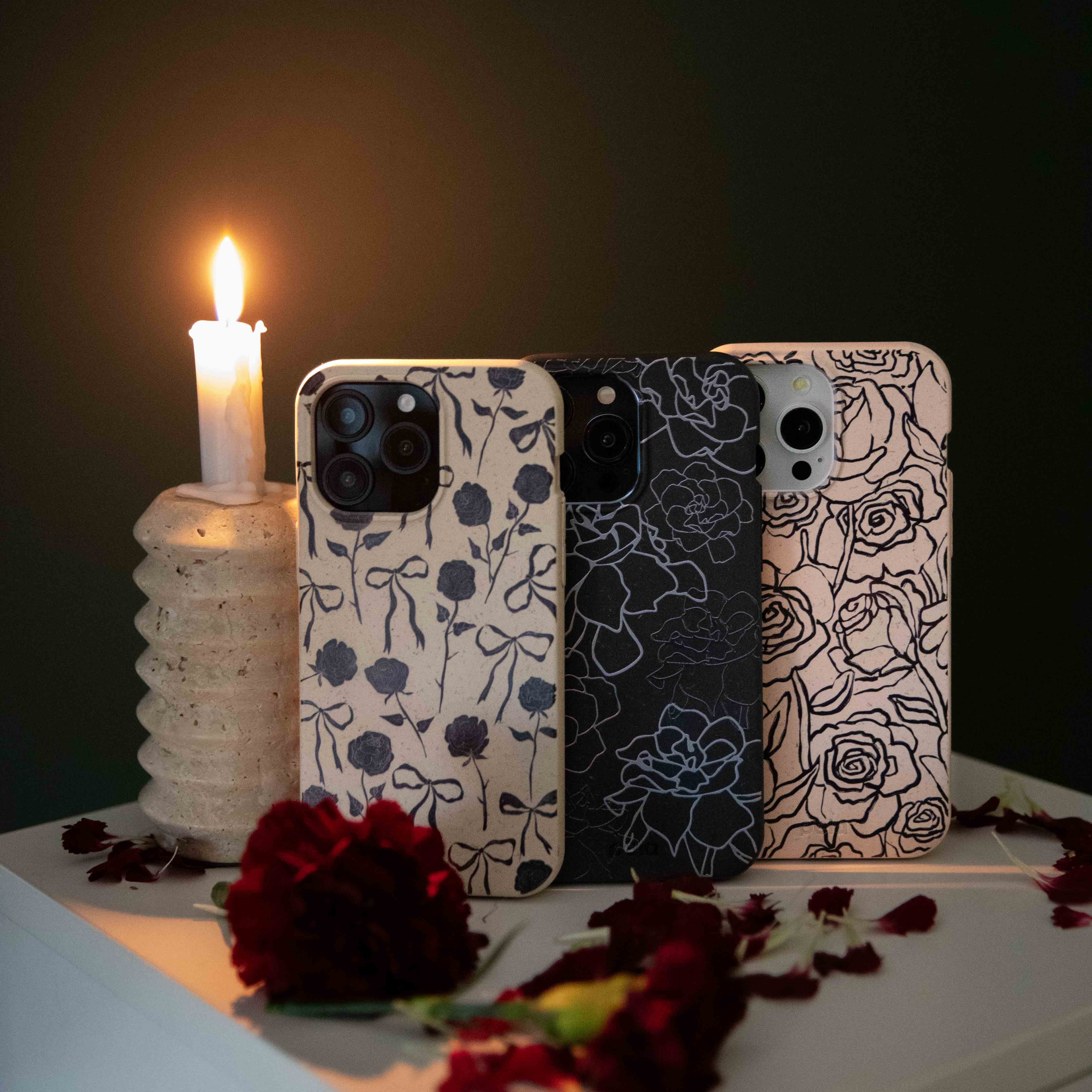 Black Gardenia Lines Google Pixel 9a Case - Image 5
