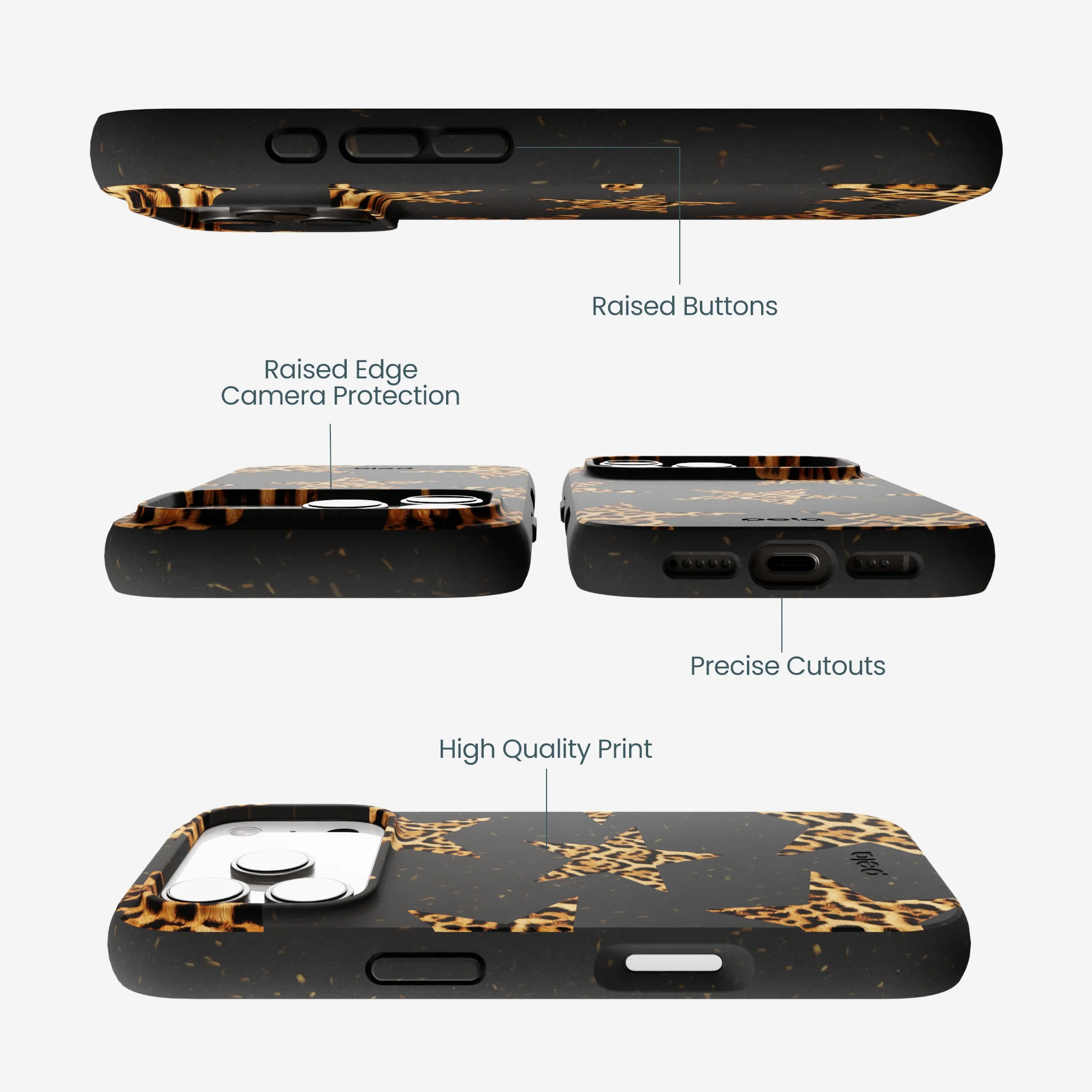 Black Jaguar Stars iPhone 17 Pro Case - Image 3