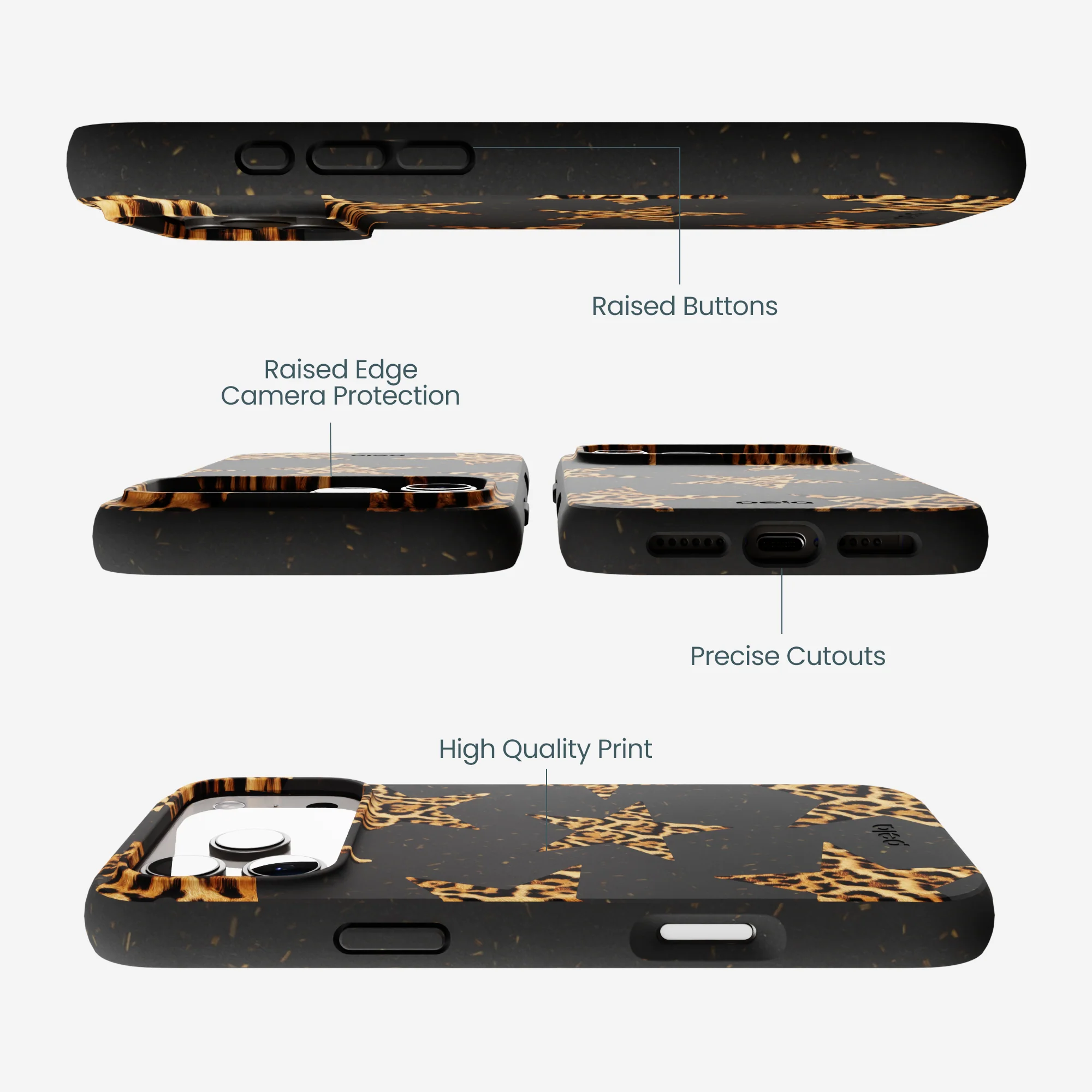 Black Jaguar Stars iPhone 17 Pro Max Case - Image 3