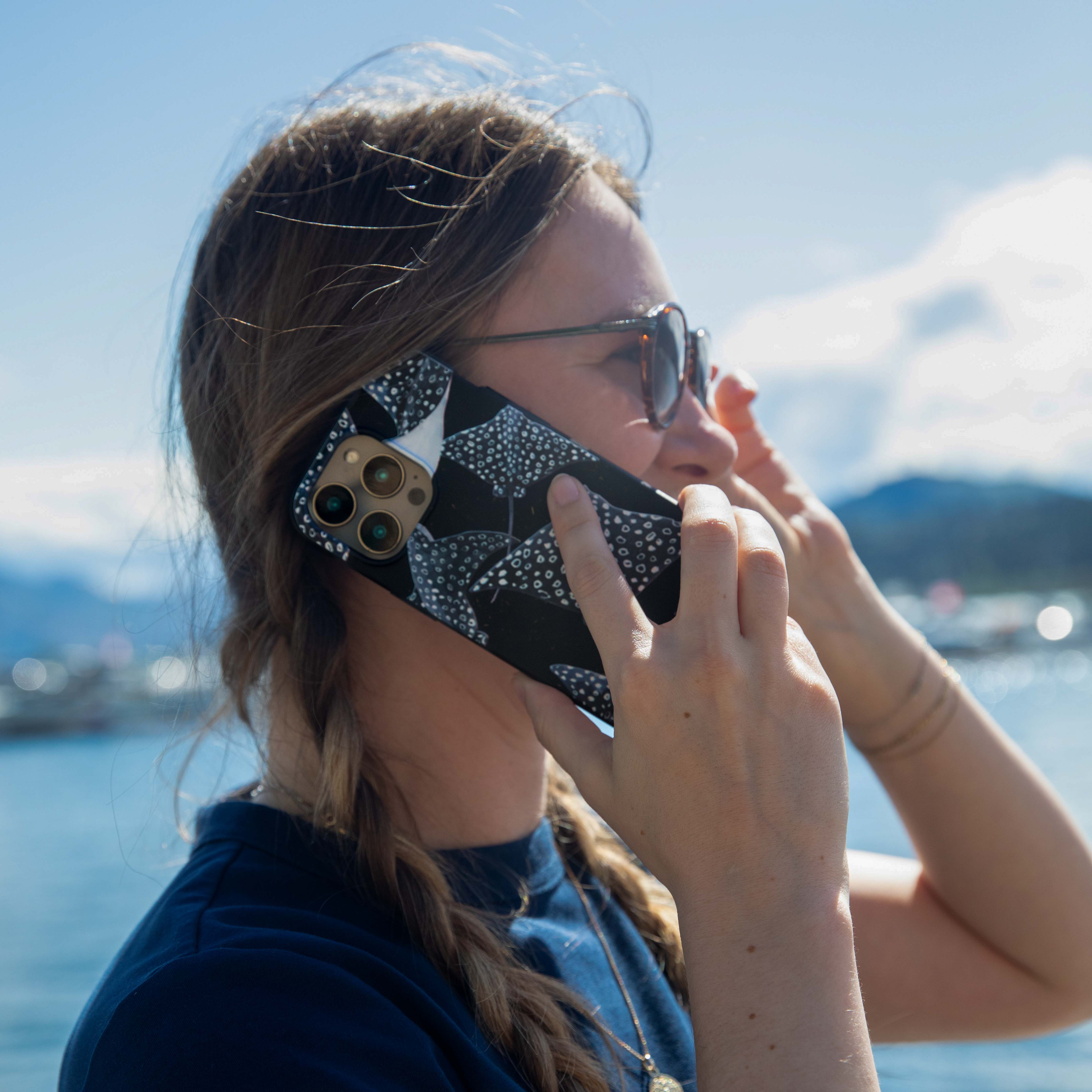 Black Midnight Rays Google Pixel 9 Pro XL Case - Image 2