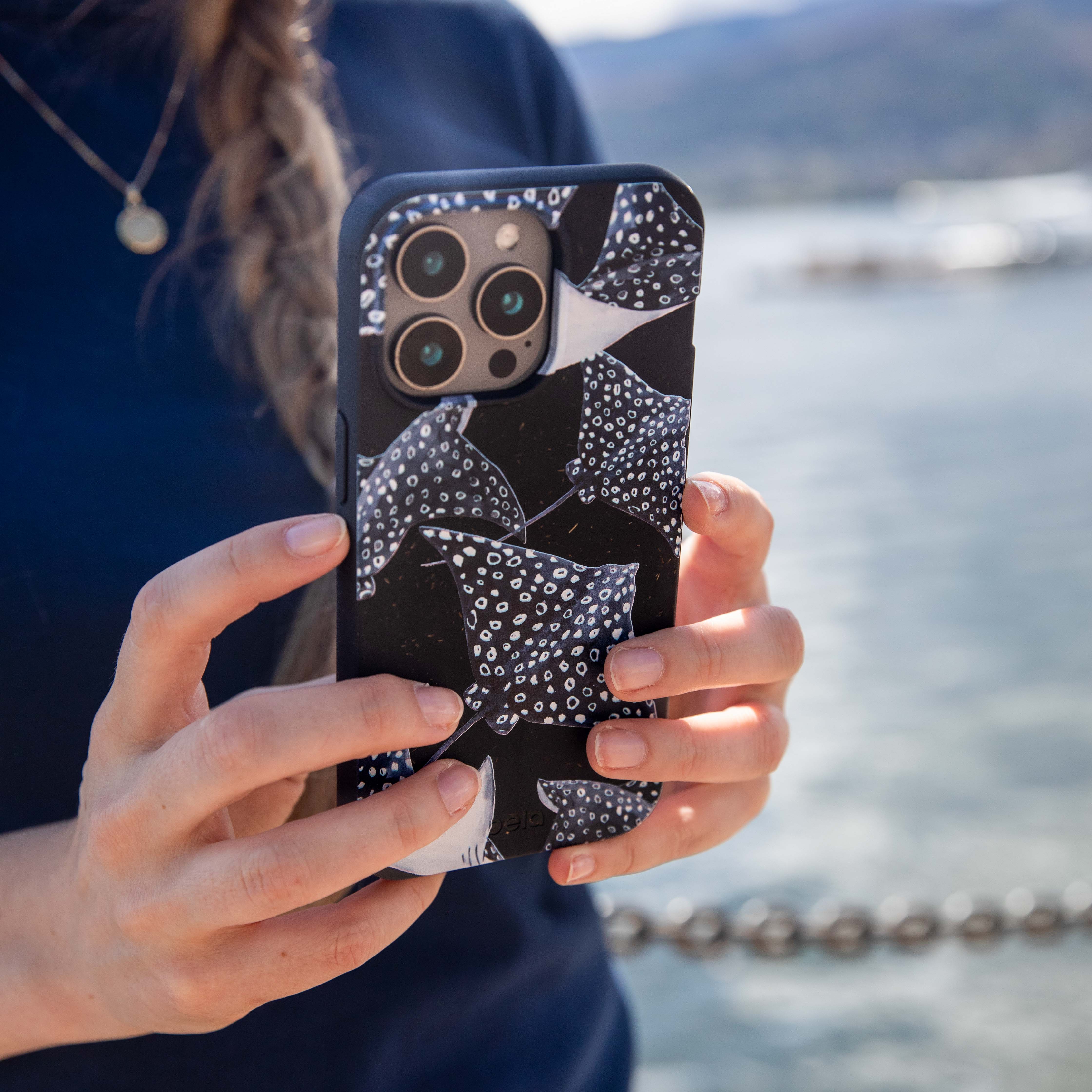 Black Midnight Rays iPhone XR Case - Image 5