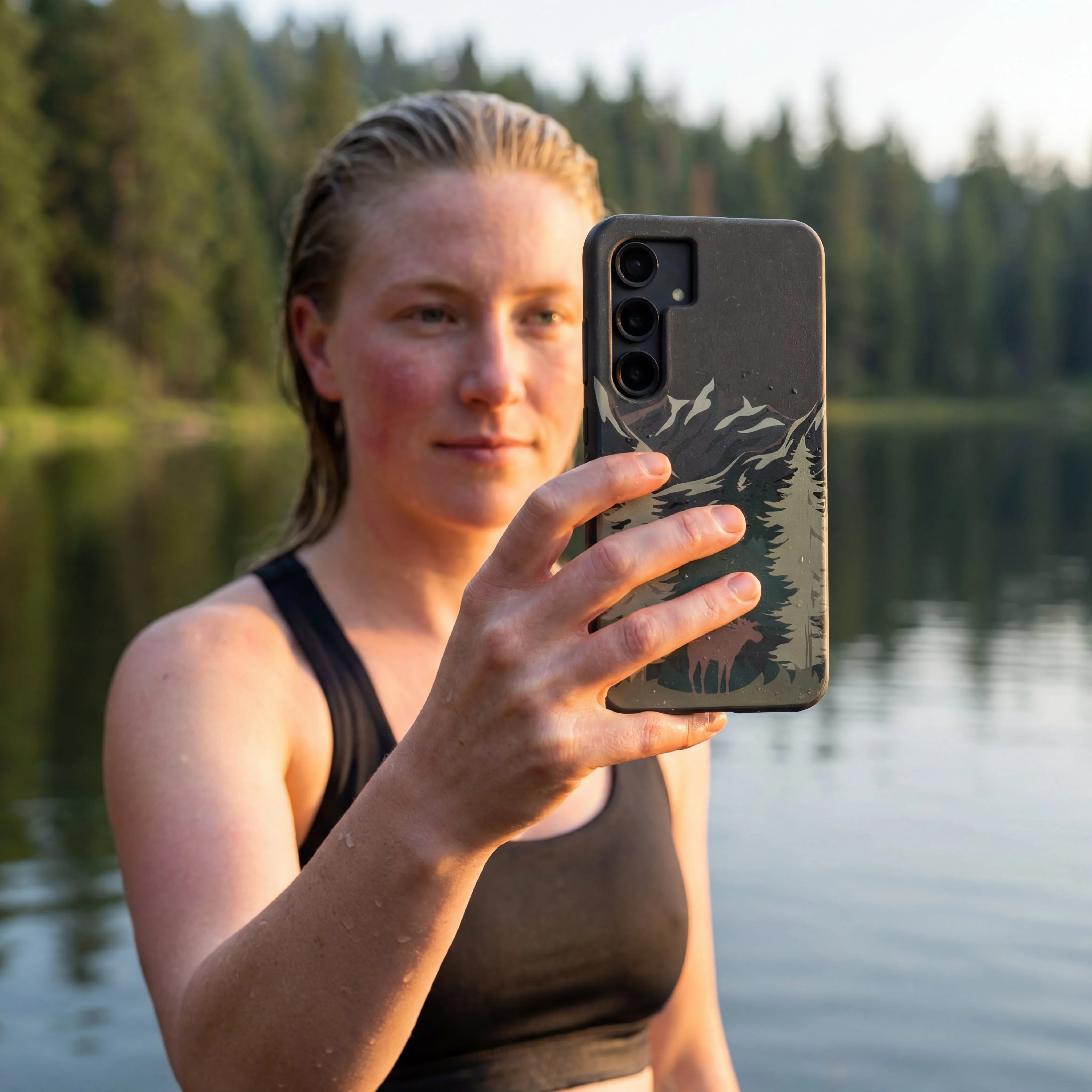 Black Moose Mountain Samsung Galaxy S25 Case - Image 2