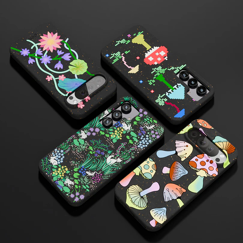 Black Mushroom Party iPhone 14 Pro Max Case - Image 7