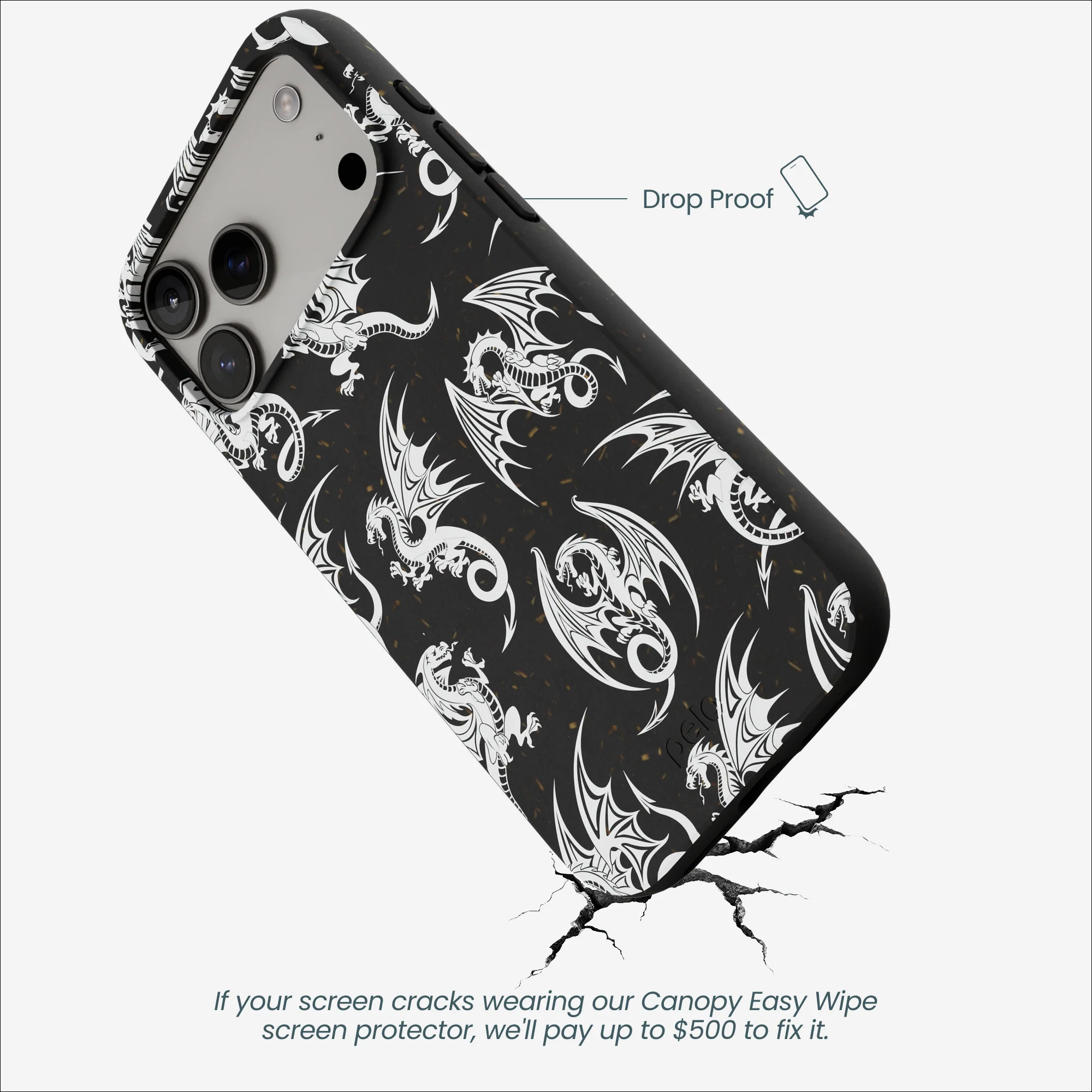 Black Mythical Dragons iPhone 17 Pro Max Case - Image 4