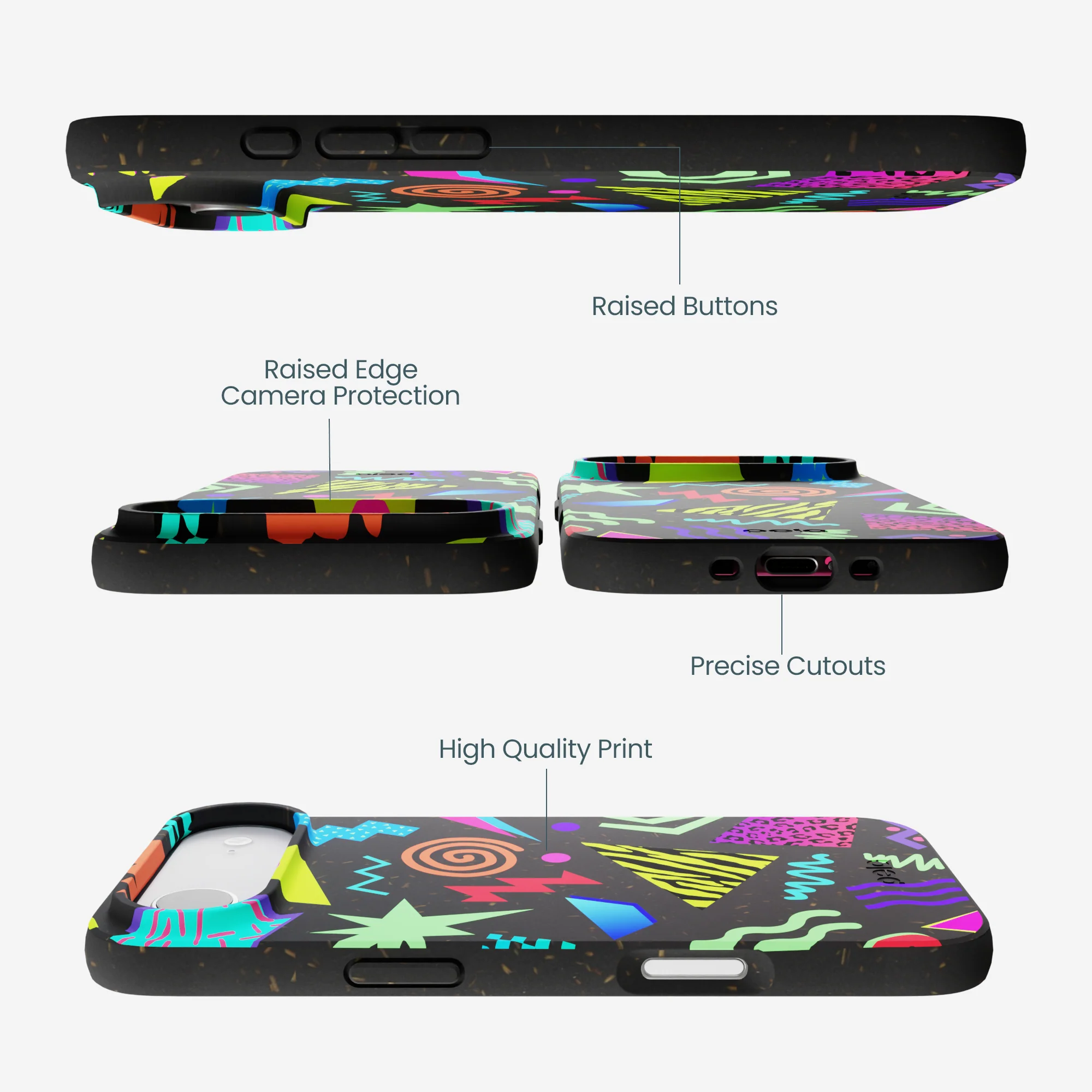 Black Neon Blast iPhone Air Case - Image 2