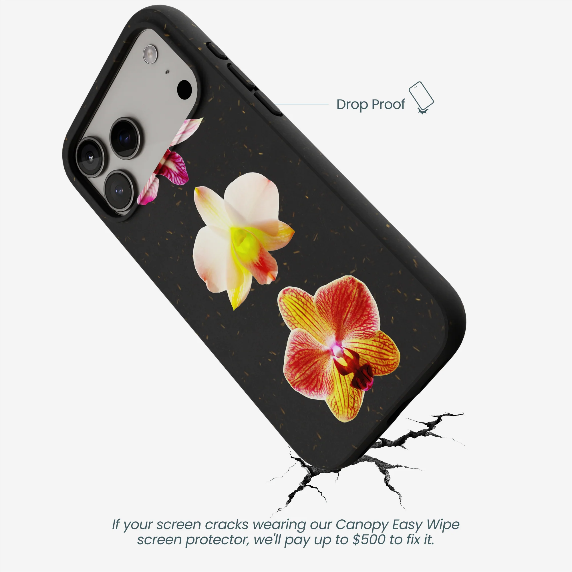 Black Orchids iPhone 17 Pro Max Case - Image 4