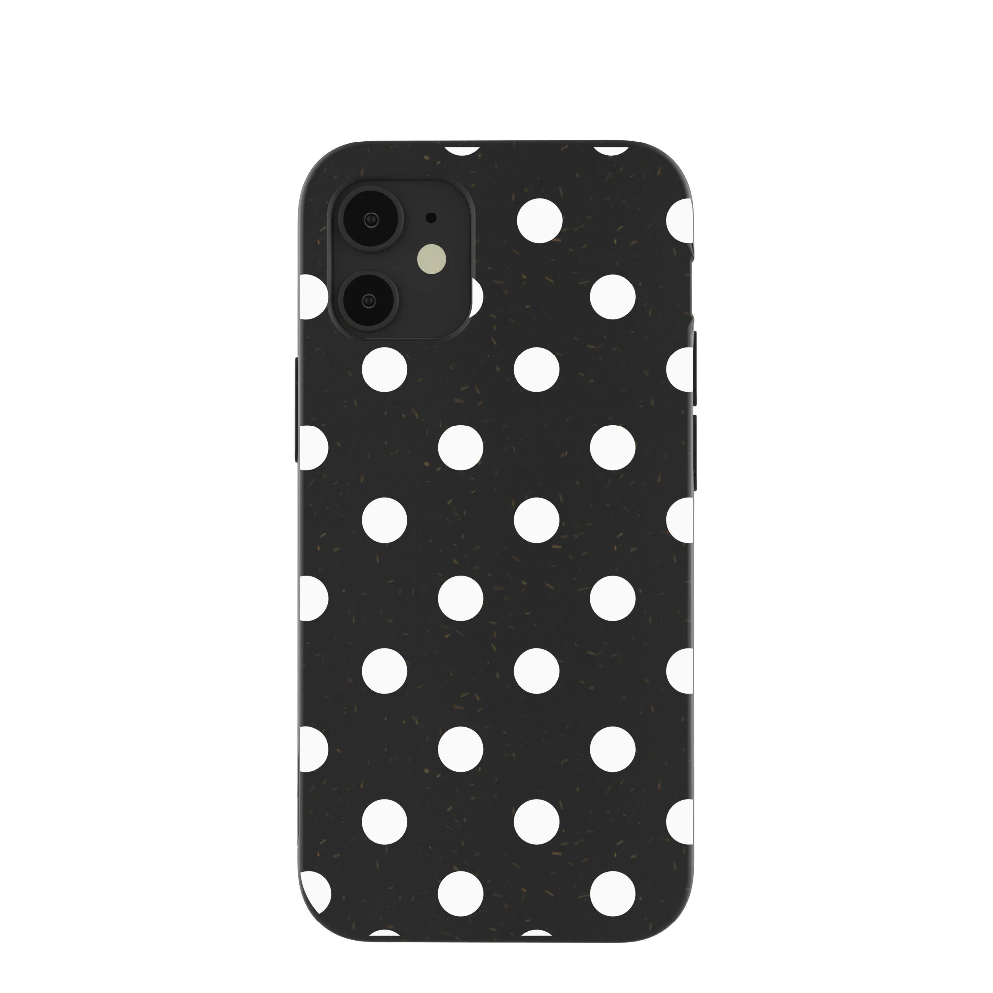 Black Polka Confetti iPhone 12 Mini Case