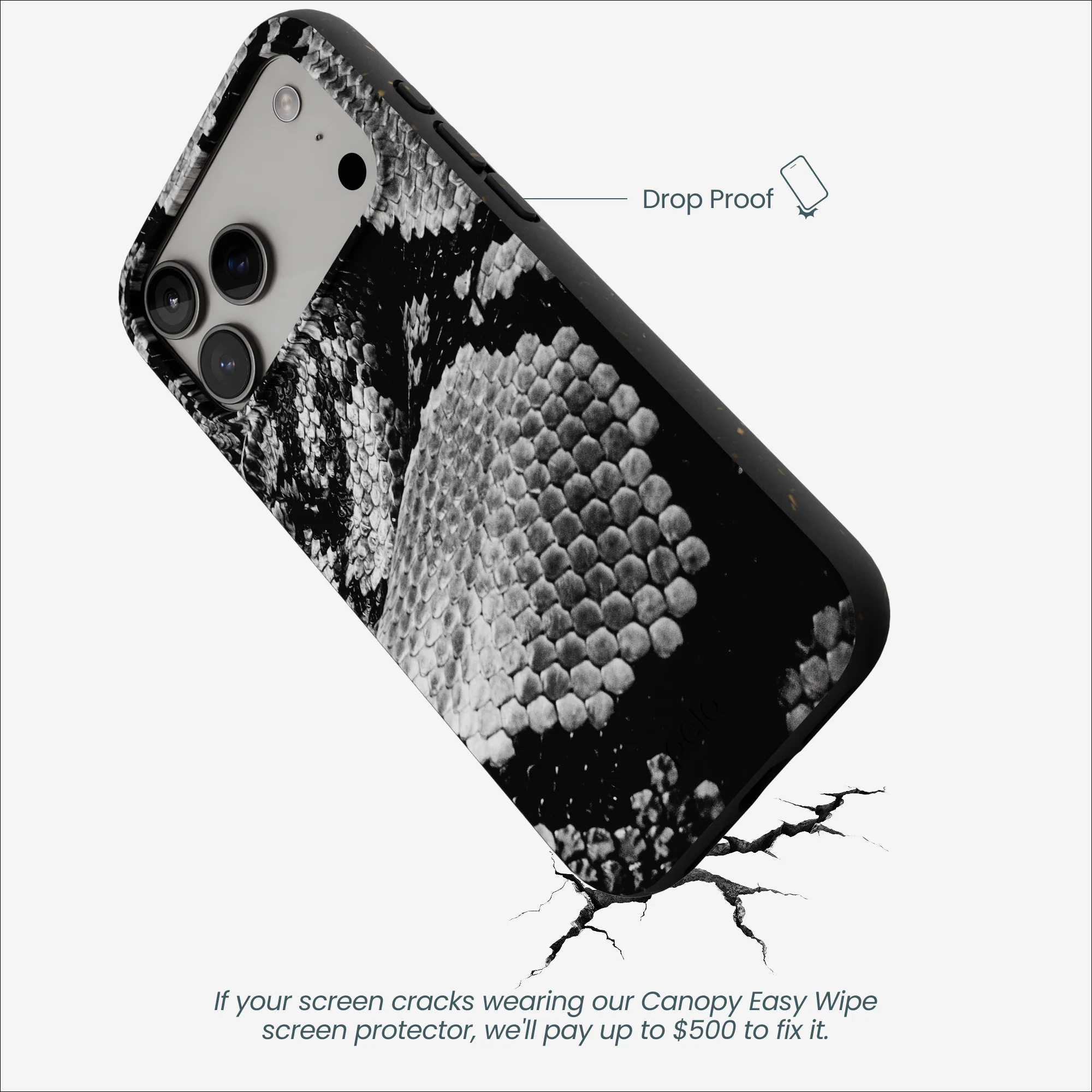 Black Snake Scale iPhone 17 Pro Max Case - Image 5