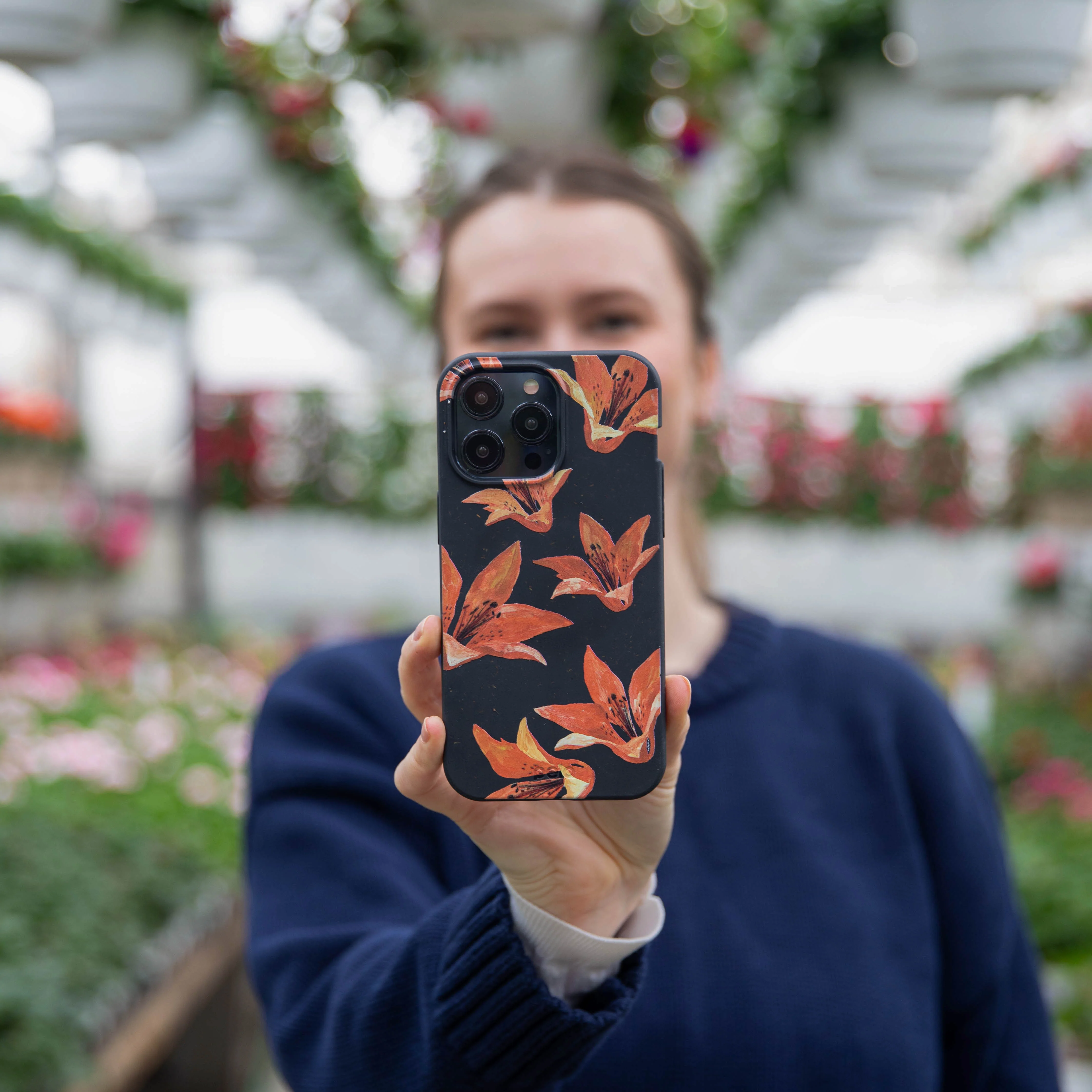 Black Tiger Lily Google Pixel 8 Case - Image 2