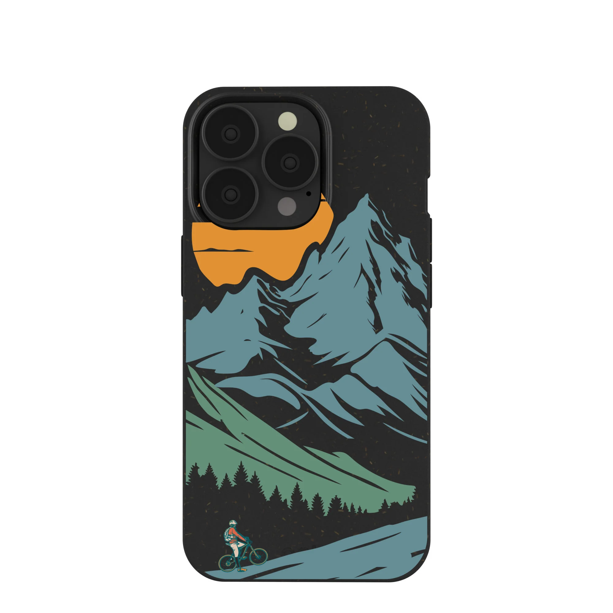 Black Vintage Peaks iPhone 13 Pro Case