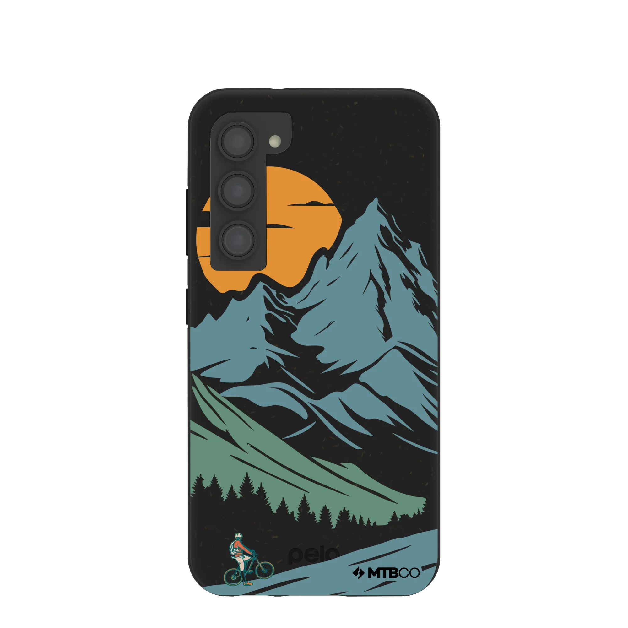 Black Vintage Peaks MTBCO Samsung Galaxy S23 Case