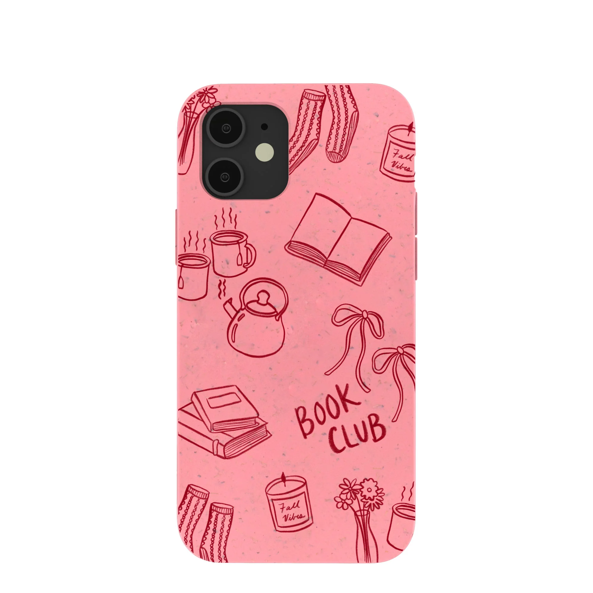 Bubblegum Pink Book Club iPhone 12/ iPhone 12 Pro Case