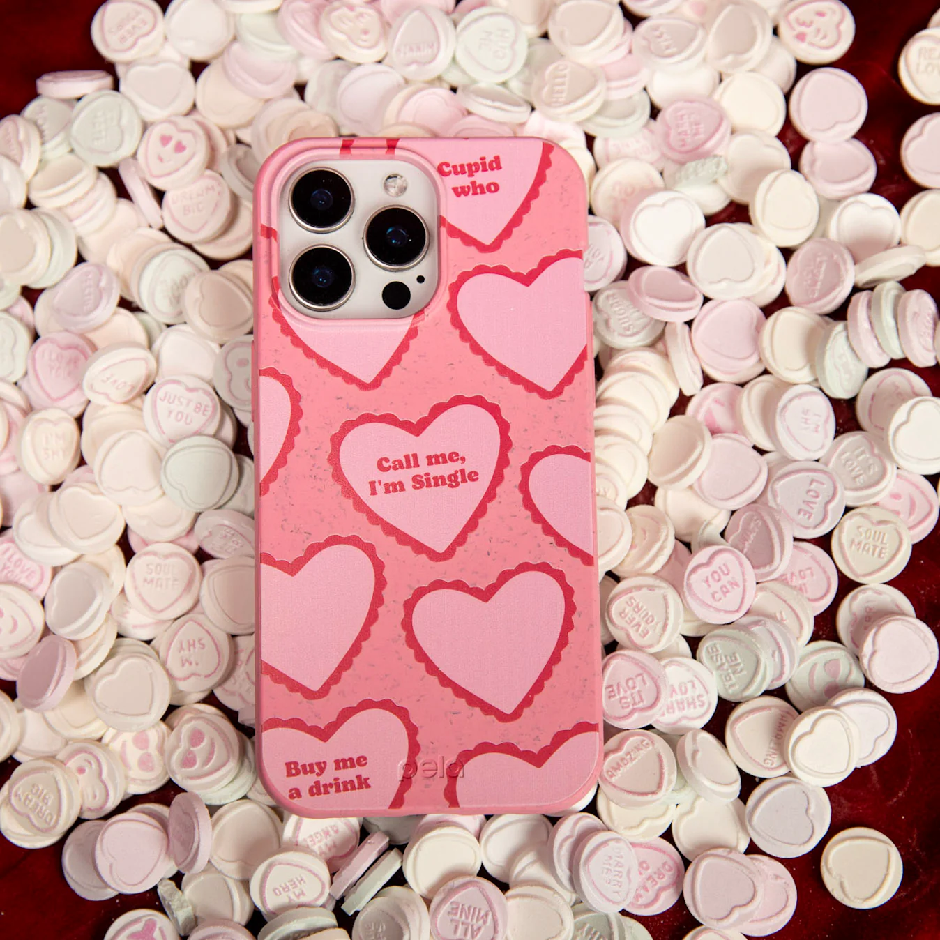 Bubblegum Pink Cupid Who iPhone XR Case - Image 2
