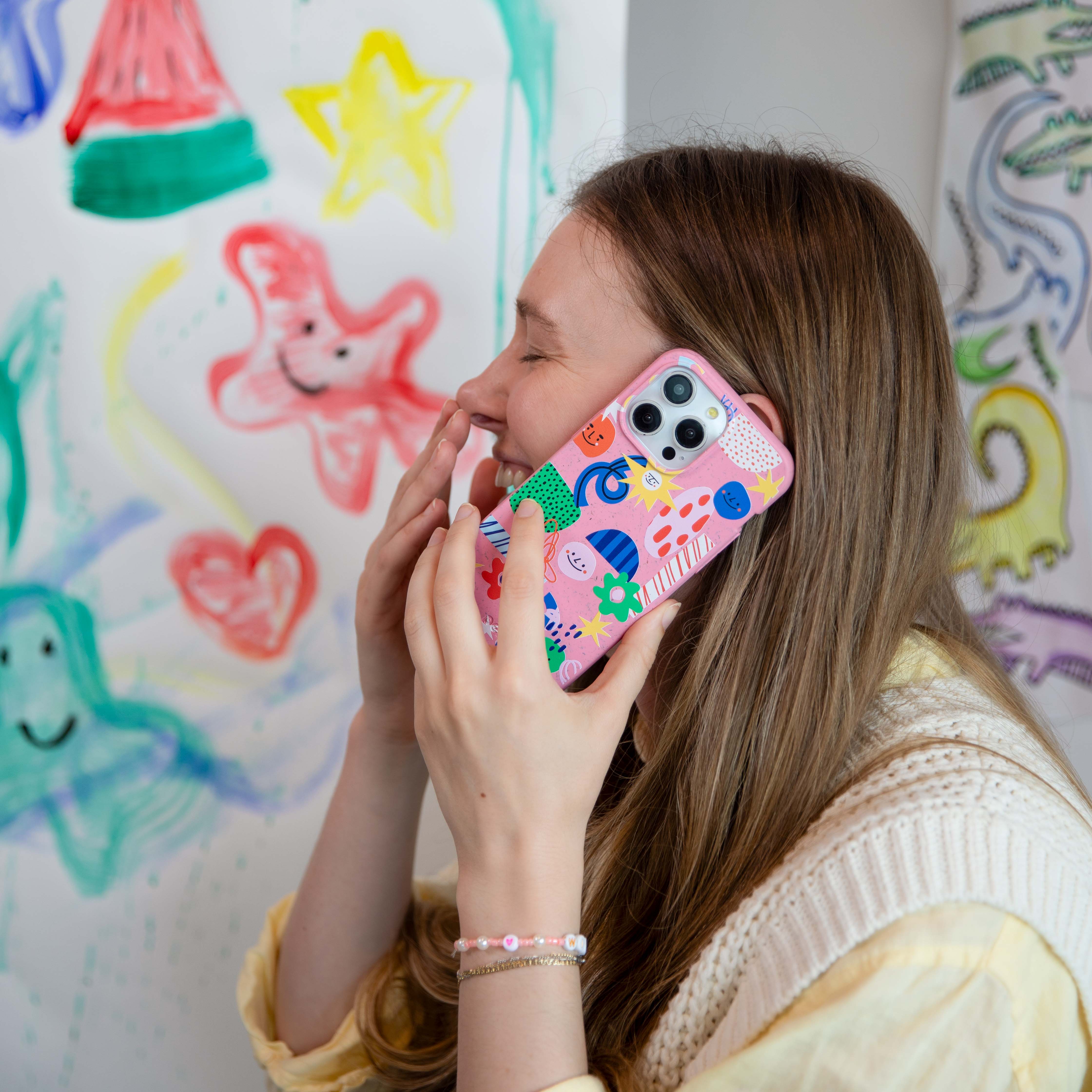Bubblegum Pink Daydreaming Google Pixel 8 Case - Image 6
