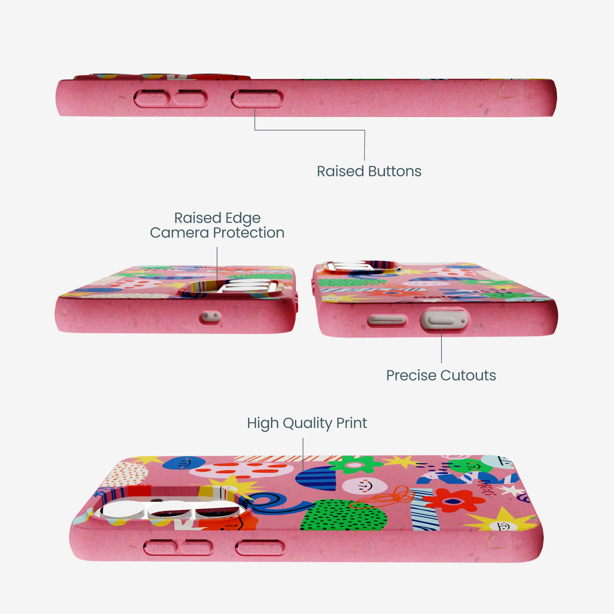 Bubblegum Pink Daydreaming Samsung Galaxy S26 Case - Image 3