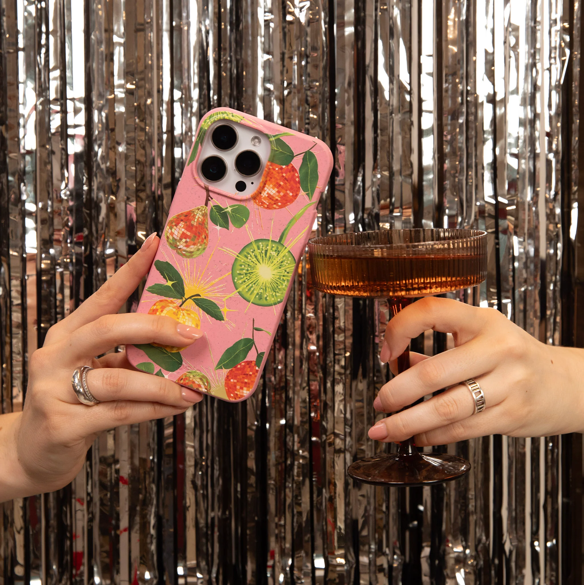 Bubblegum Pink Disco Fruity iPhone 13 Pro Max Case - Image 5