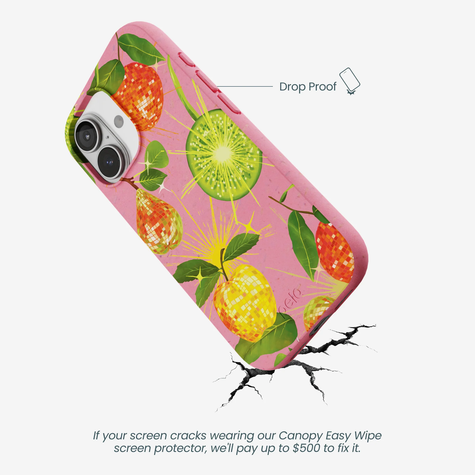 Bubblegum Pink Disco Fruity iPhone 17 Case - Image 4