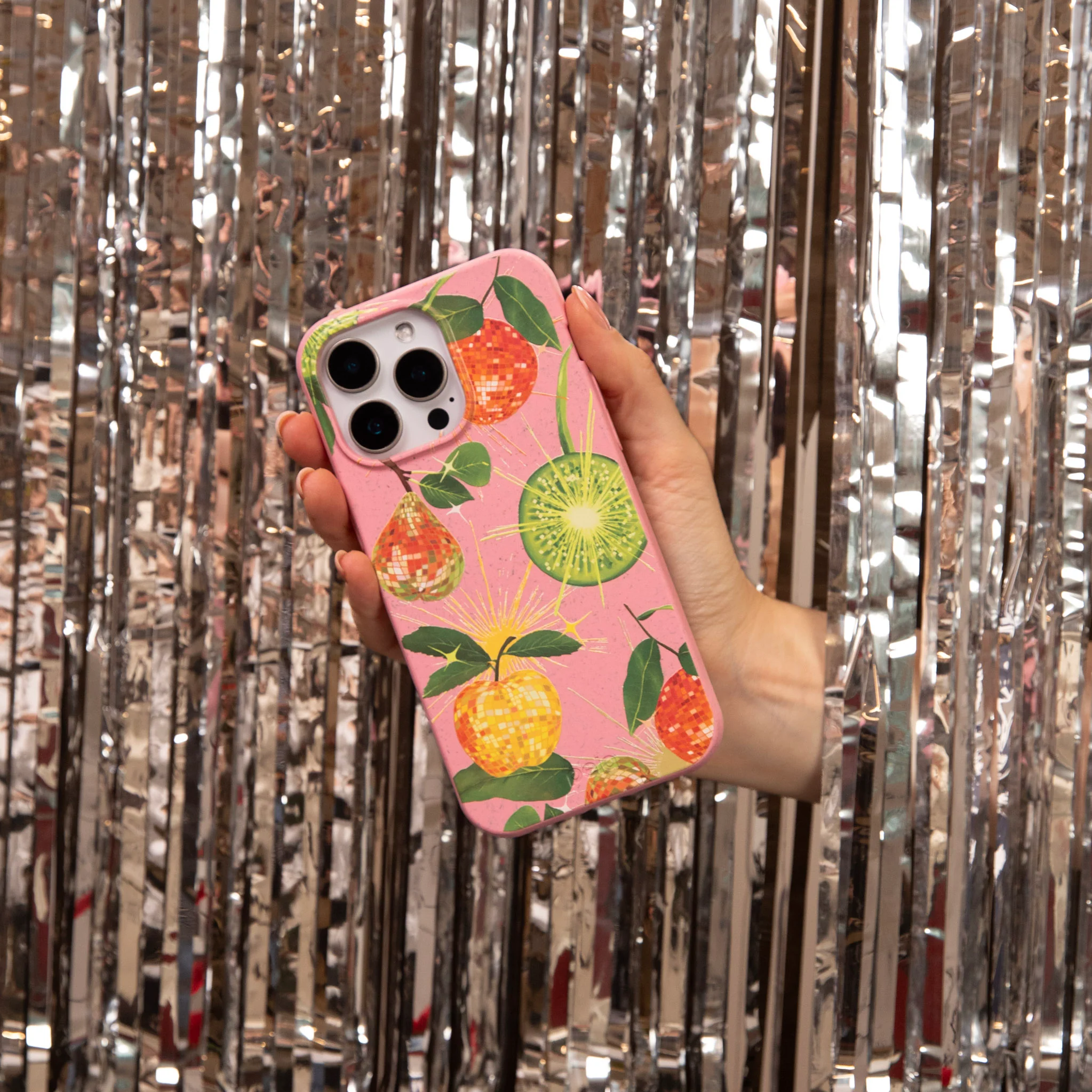 Bubblegum Pink Disco Fruity iPhone XR Case - Image 2