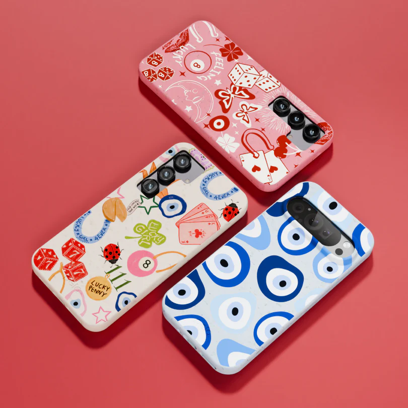 Bubblegum Pink Feeling Lucky Google Pixel 7 Pro Case - Image 6