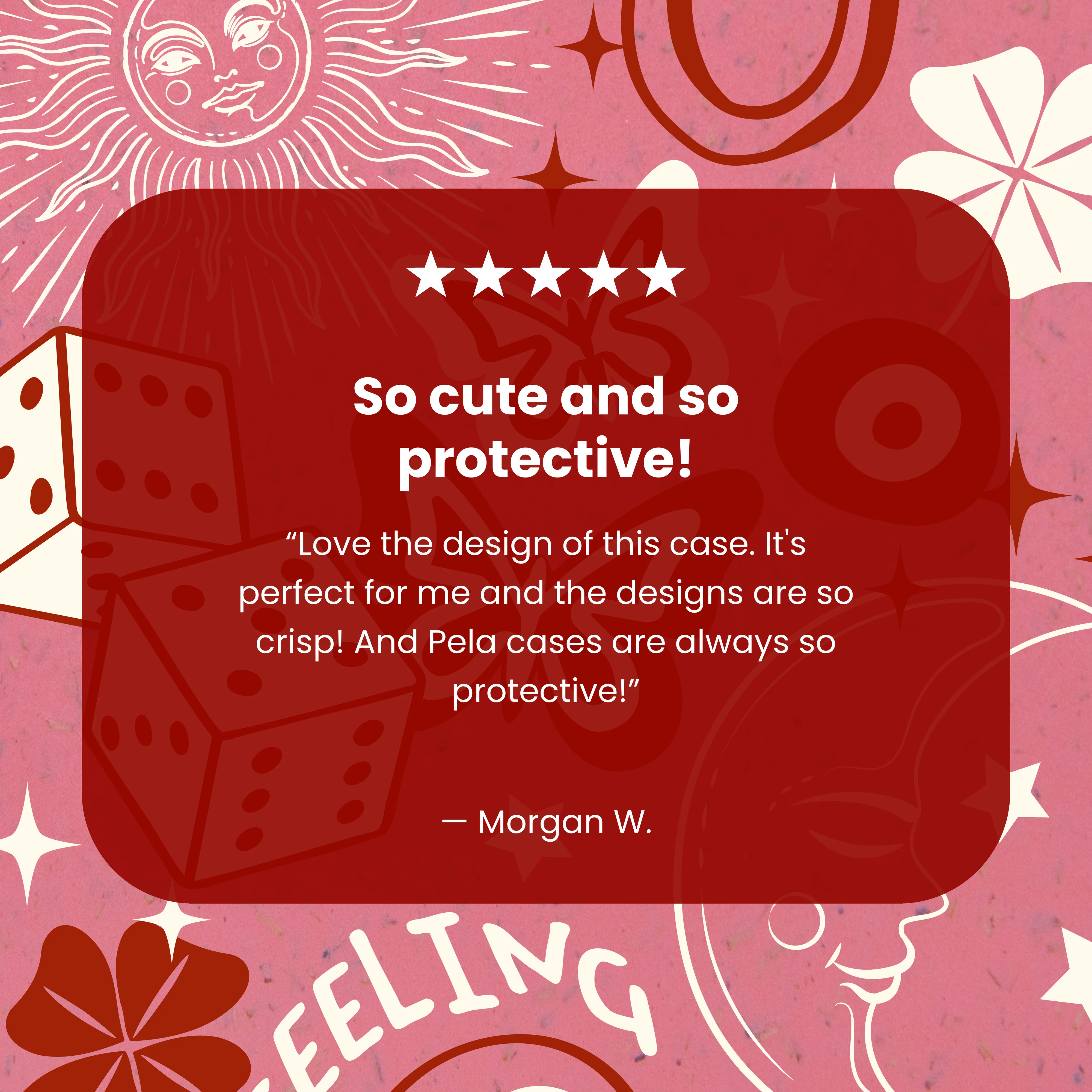 Bubblegum Pink Feeling Lucky Google Pixel 9/9 Pro Case - Image 4