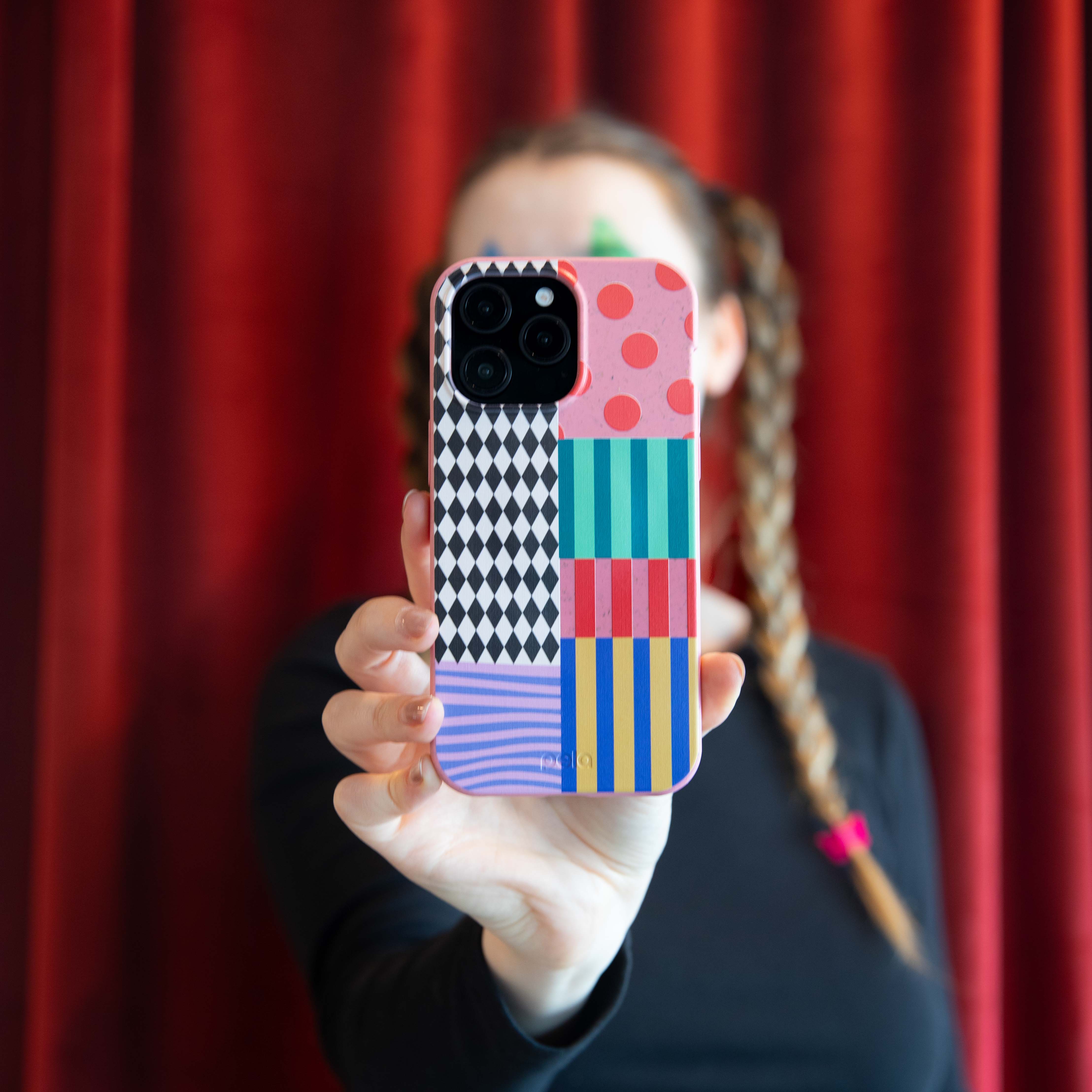 Bubblegum Pink Juggling Colors Google Pixel 9/9 Pro Case - Image 2