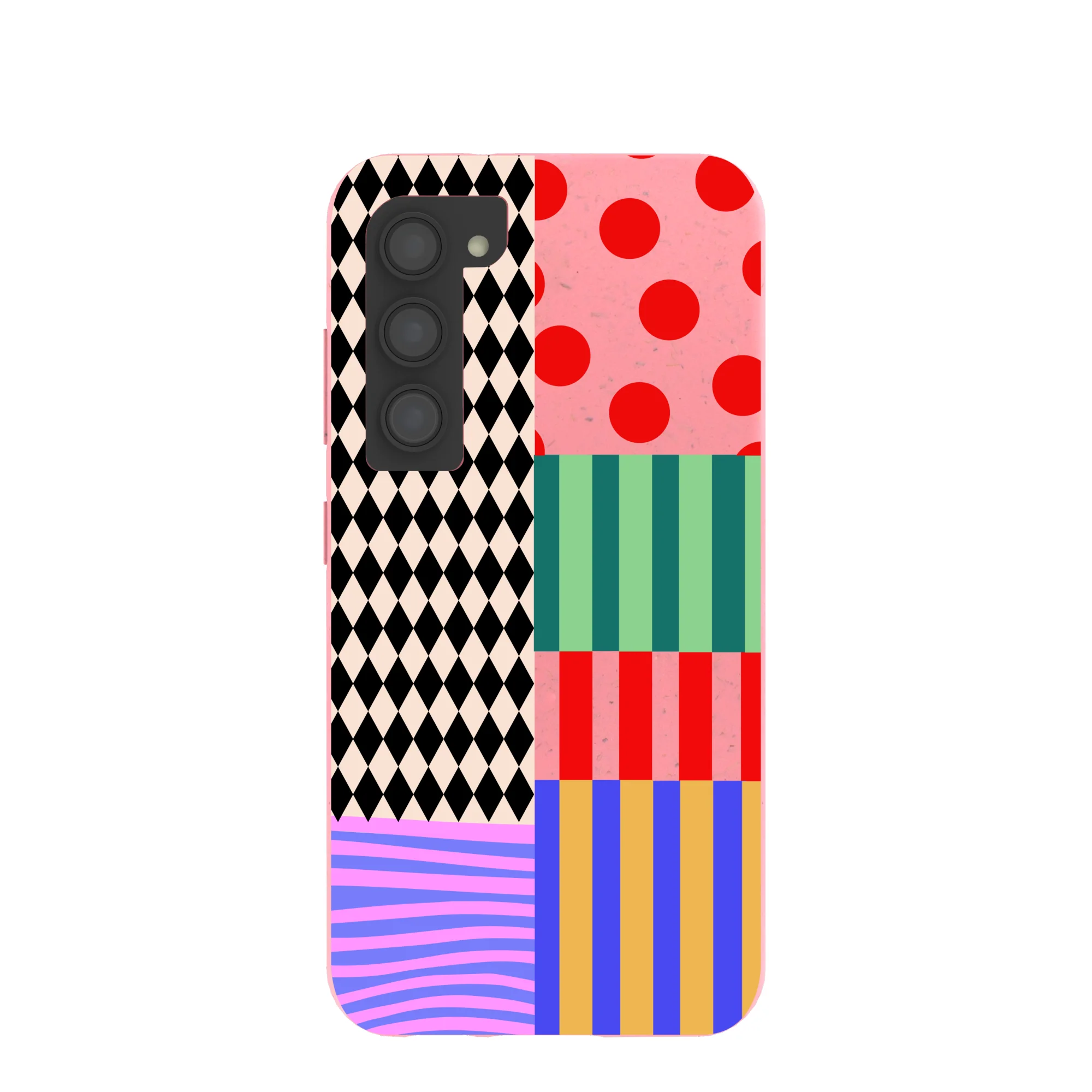 Bubblegum Pink Juggling Colors Samsung Galaxy S23 Case