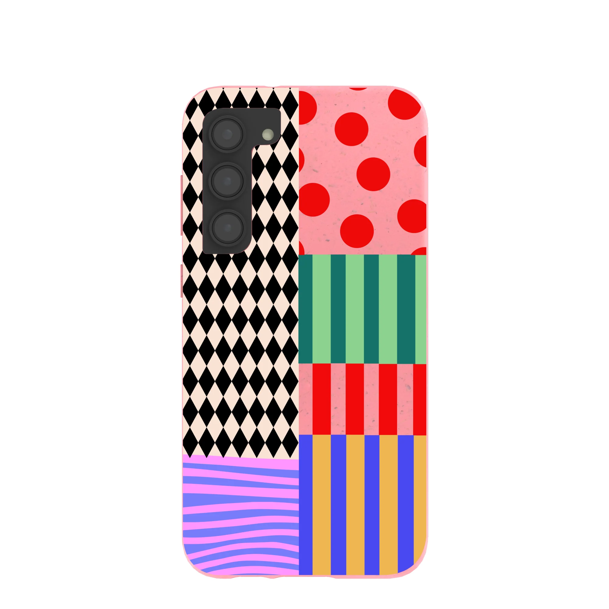 Bubblegum Pink Juggling Colors Samsung Galaxy S23+(Plus) Case