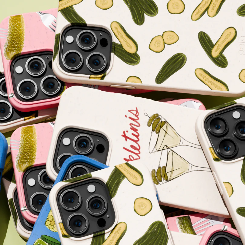 Bubblegum Pink Pickle Party iPhone 14 Pro Case - Image 7