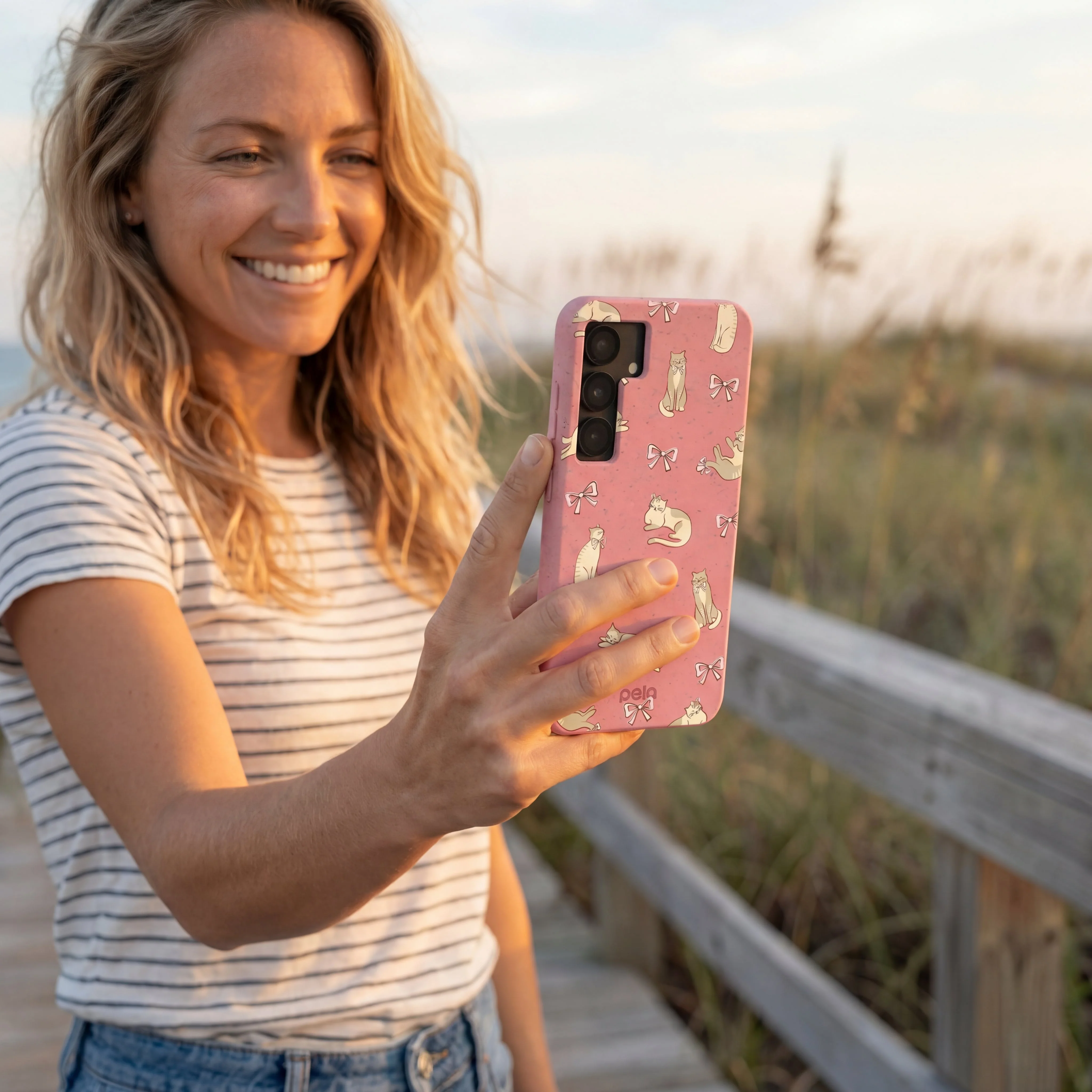 Bubblegum Pink Purrfection Samsung Galaxy S25+(Plus) Case - Image 2