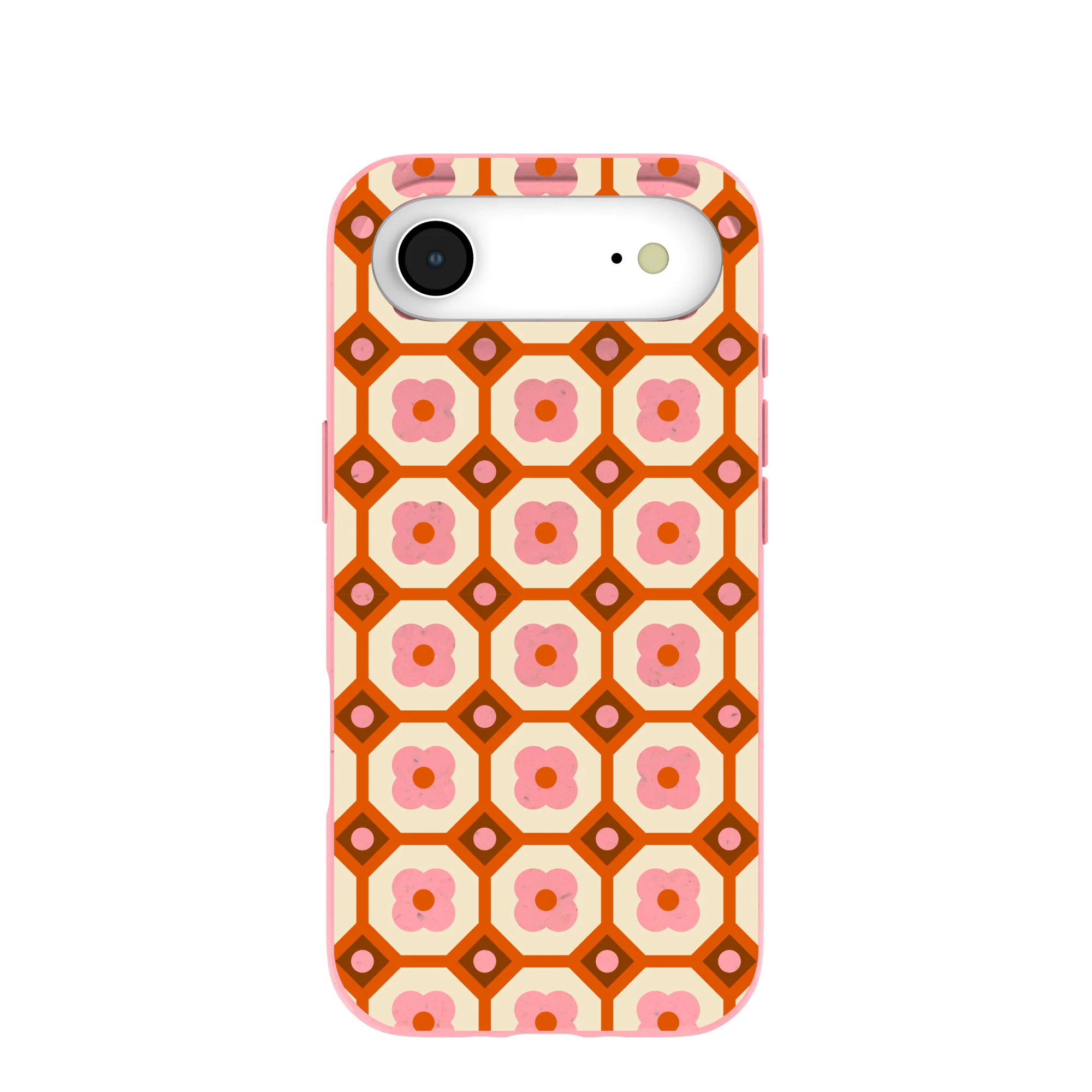 Bubblegum Pink Retro Tiles iPhone Air Case