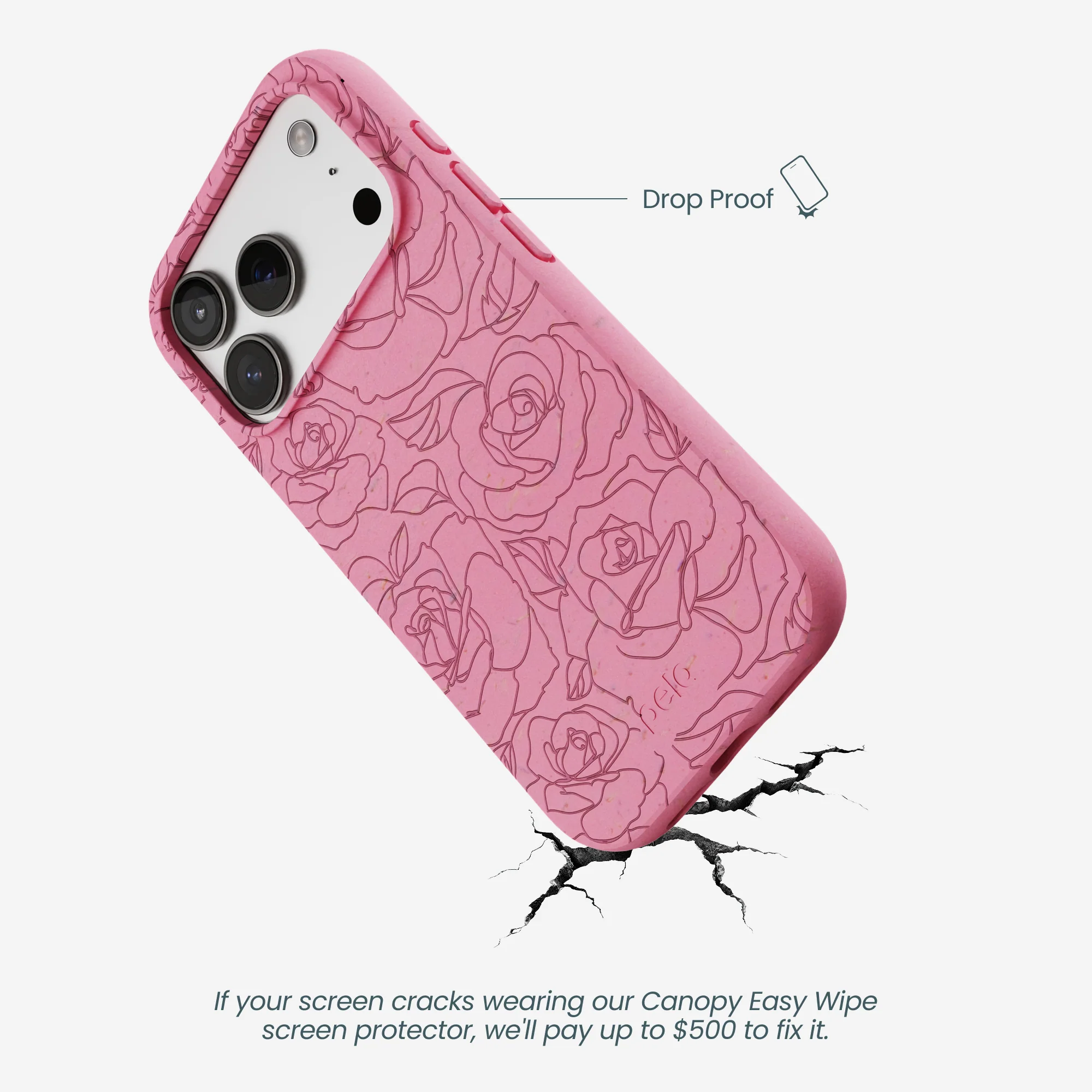 Bubblegum Pink Rosettes iPhone 17 Pro Case - Image 5
