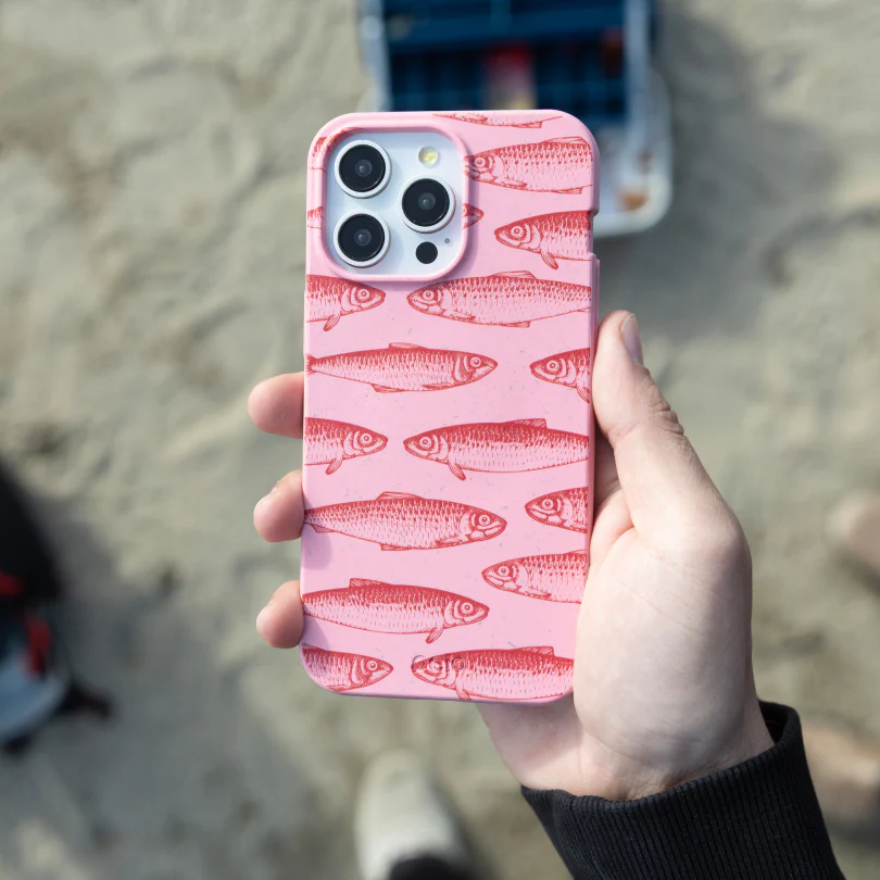 Bubblegum Pink Sardine Stream Google Pixel 9a Case - Image 2