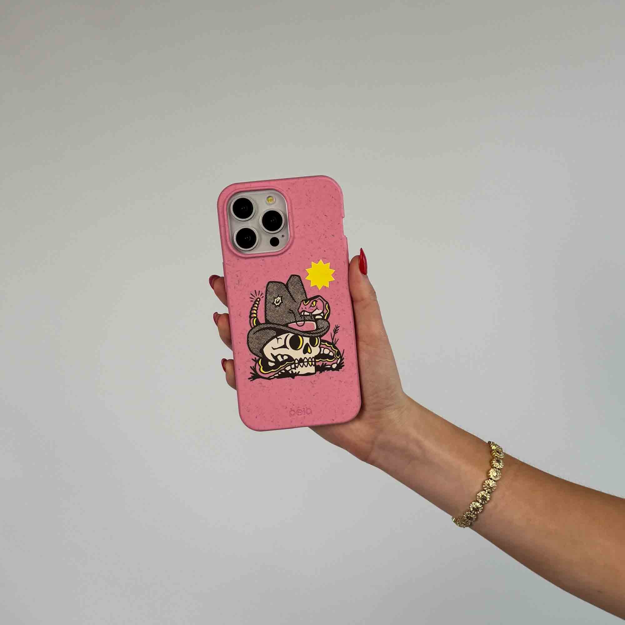 Bubblegum Pink Snakebite iPhone 16 Case - Image 2