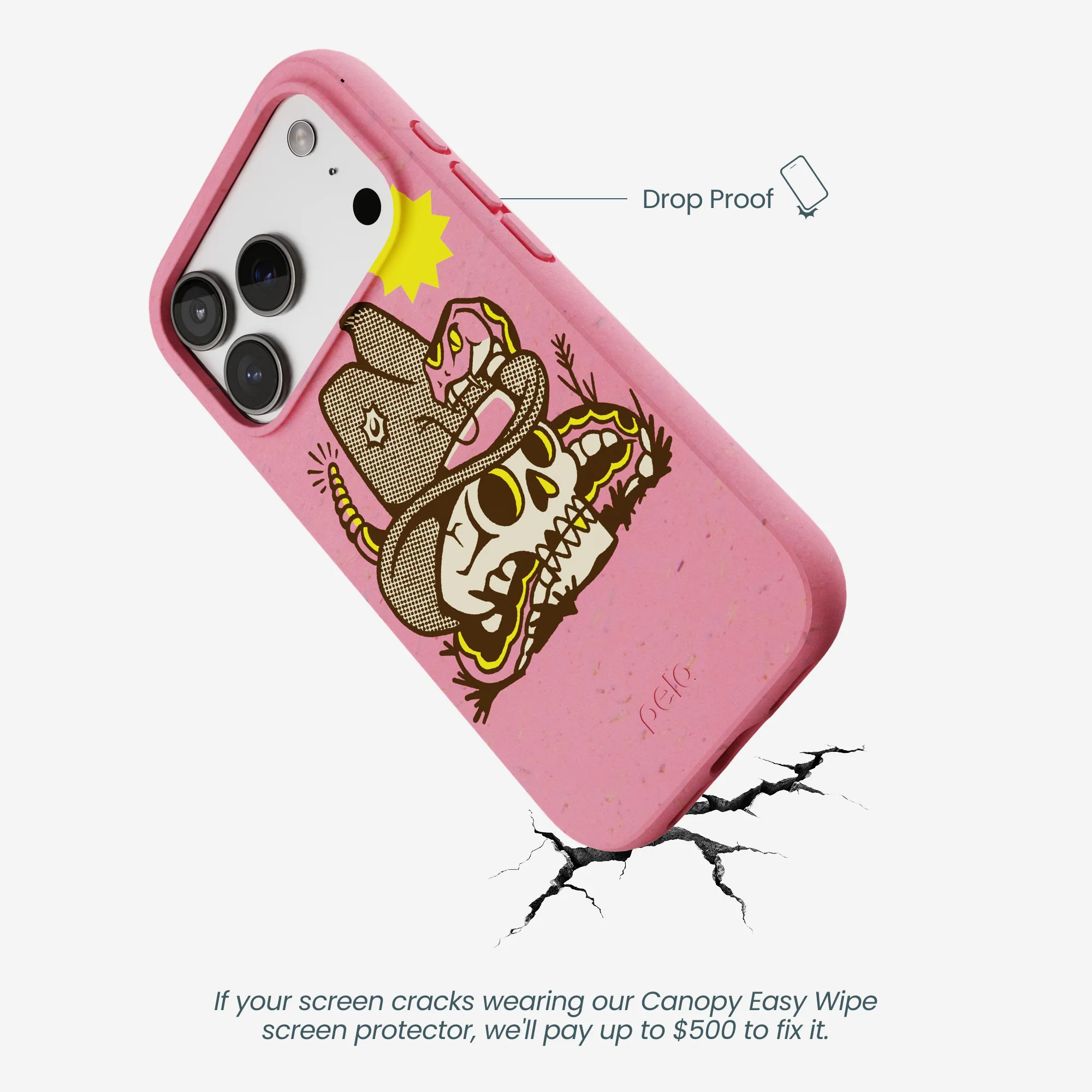 Bubblegum Pink Snakebite iPhone 17 Pro Case - Image 5