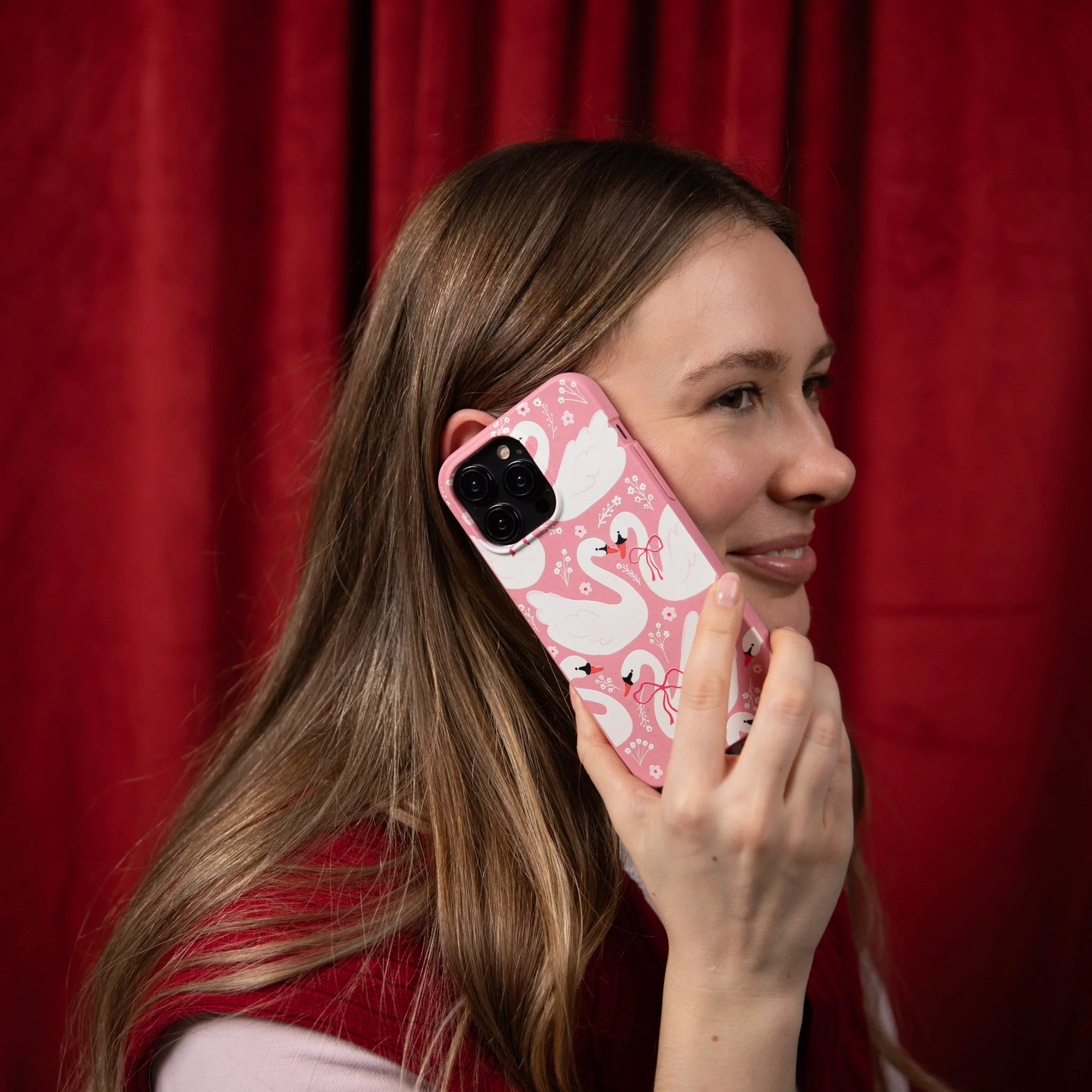 Bubblegum Pink Swan Garden Google Pixel 9 Pro XL Case - Image 2