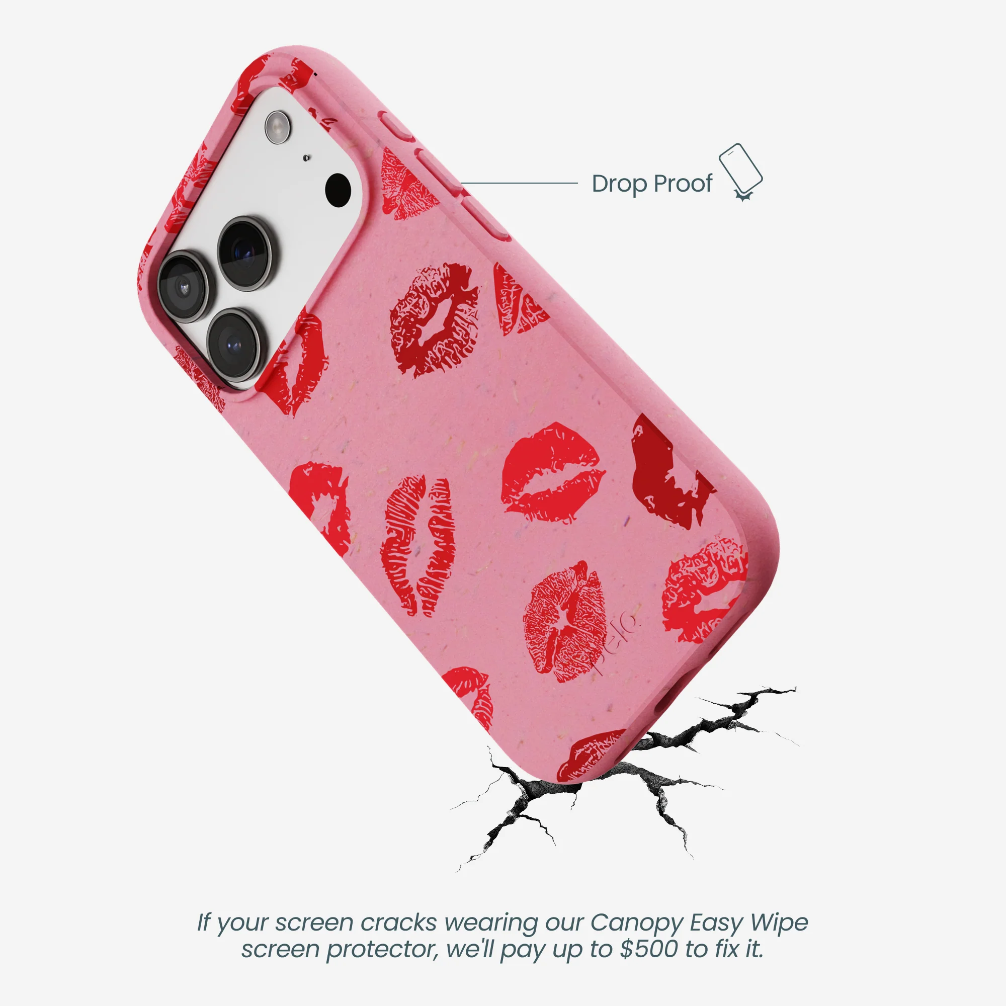 Bubblegum Pink XOXO iPhone 17 Pro Case - Image 5