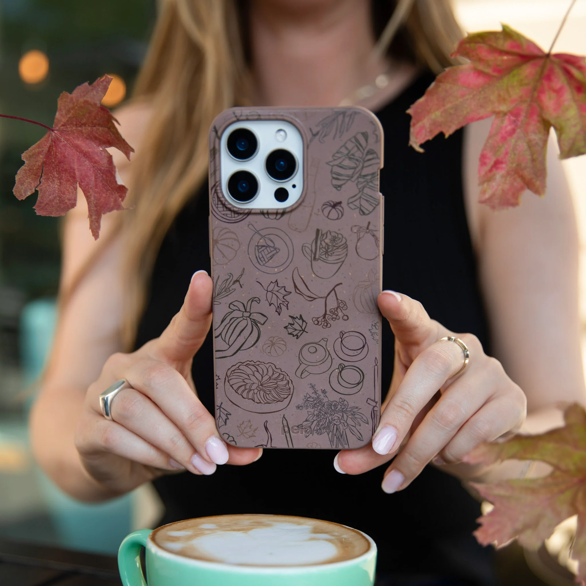 Chocolate Brown Autumn Sweets Google Pixel 9a Case - Image 6