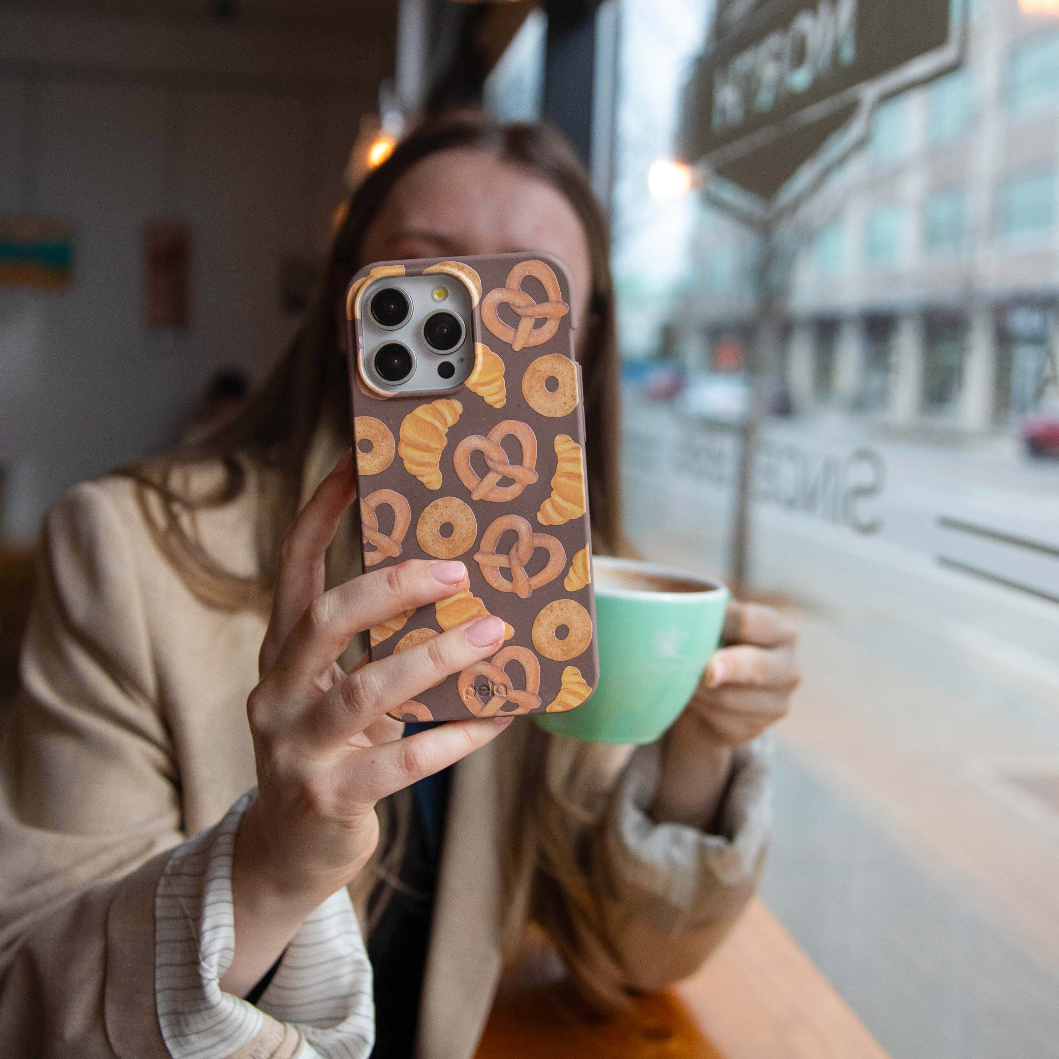 Chocolate Brown Baked Goodies iPhone 14 Case - Image 5