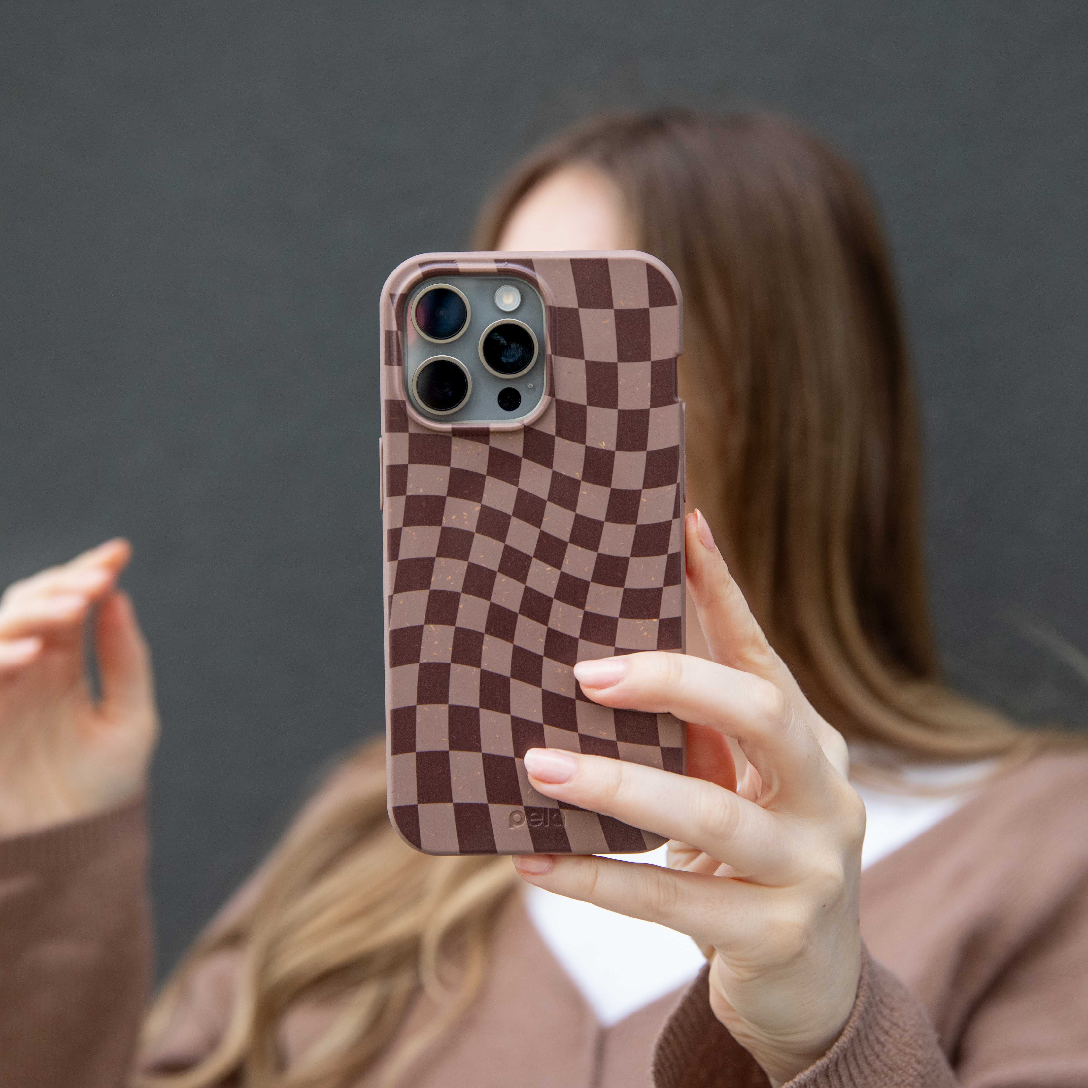 Chocolate Brown Cafe Check Google Pixel 6a Case - Image 5