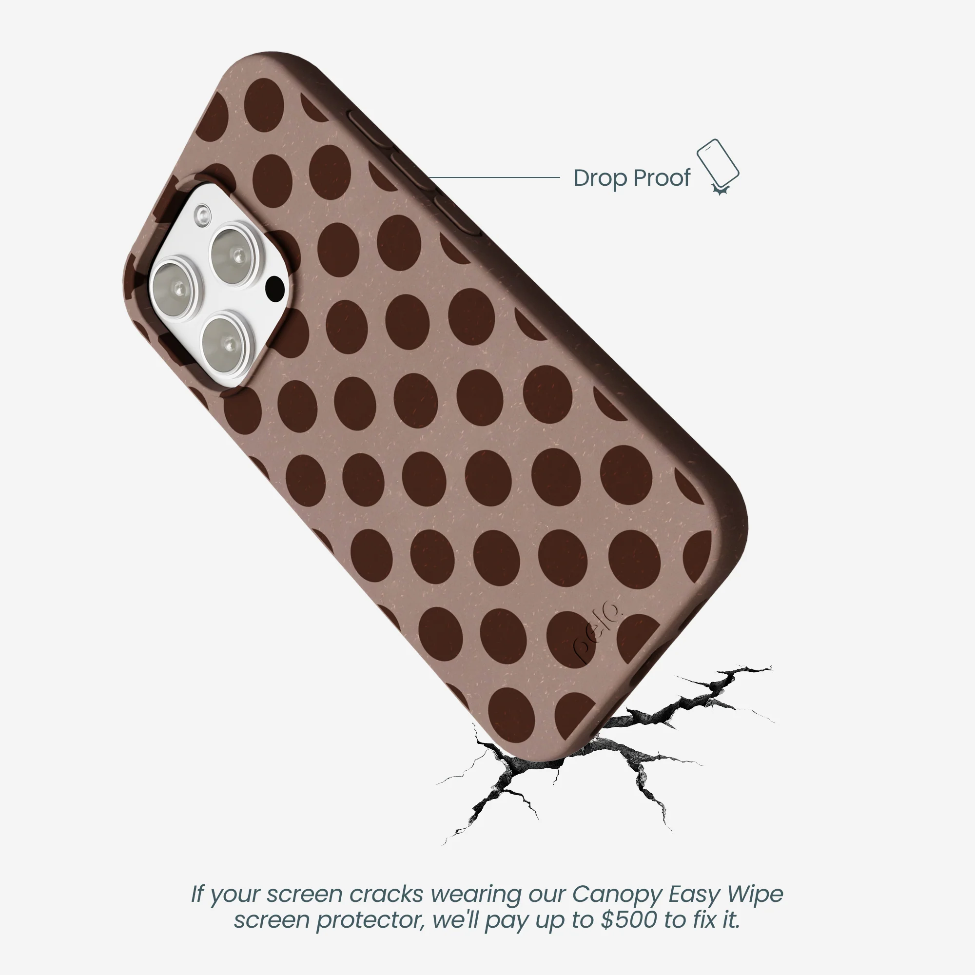 Chocolate Brown Cocoa Sprinkle iPhone 16 Pro Max Case - Image 5